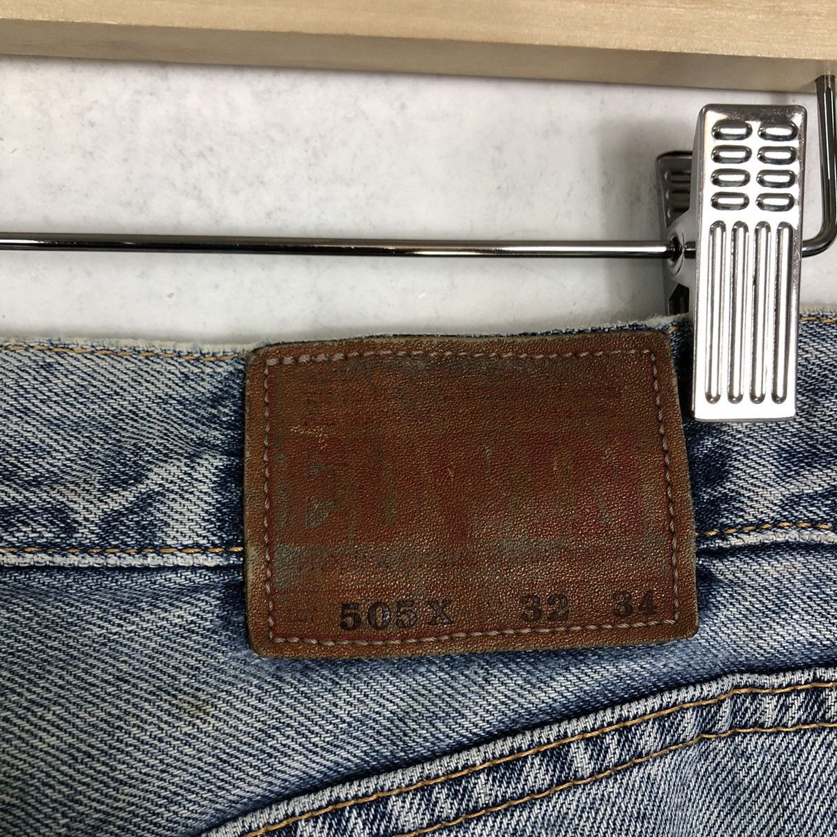 Edwin 🔥90’s VINTAGE SELVEDGES DENIM JEANS EDWIN 505X JAPAN Size US 30 / EU 46 - 14 Thumbnail