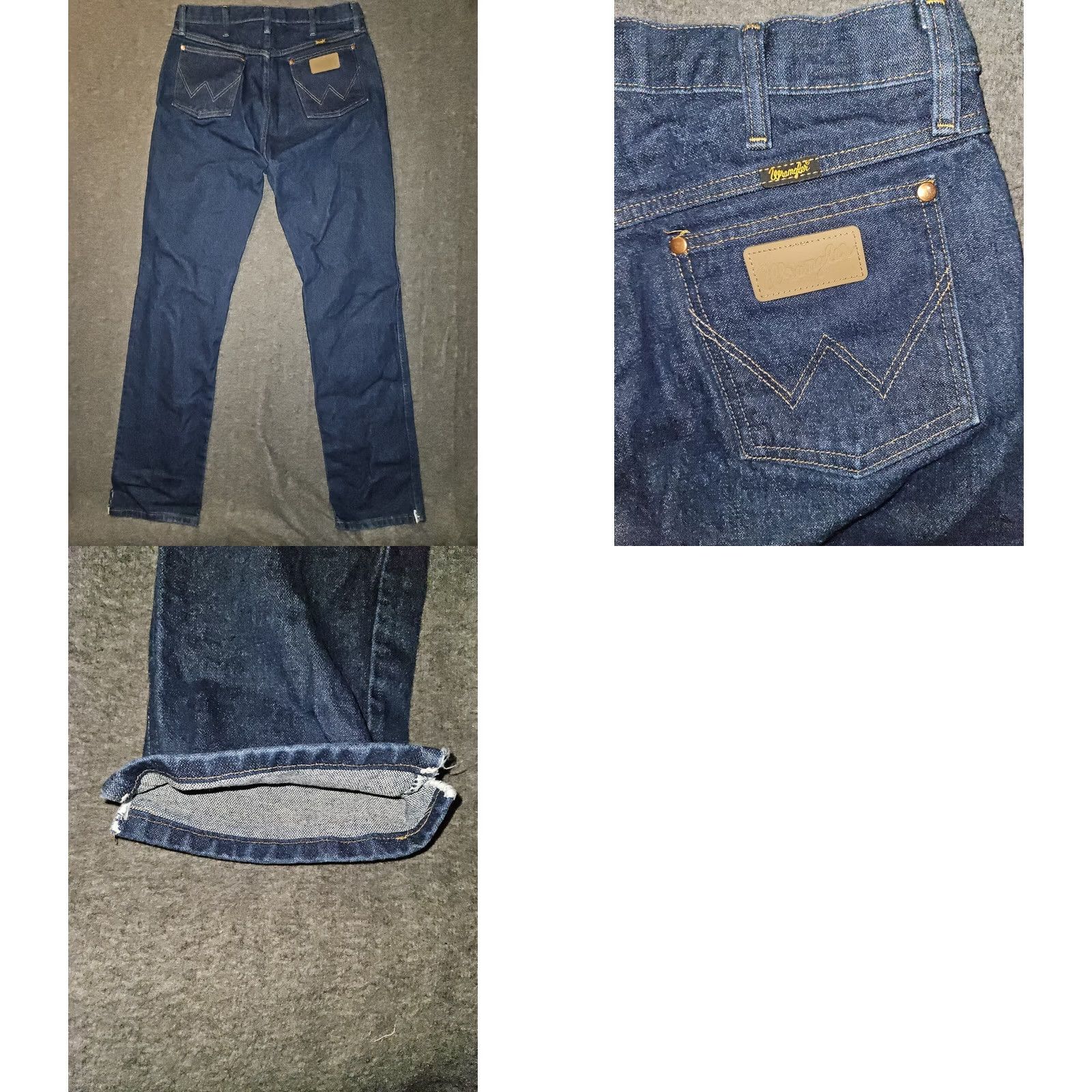 Wrangler VINTAGE Wrangler 13MWZ Jeans Men's 33x34 Blue Denim Straight 90s Cowboy Regular Size US 33 - 8 Thumbnail