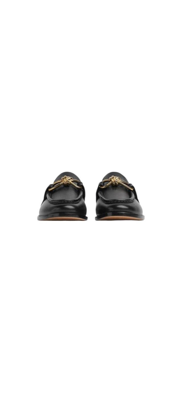 Bottega Veneta BOTTEGA VENETA ASTAIRE METALLIC KNOT NAPA LOAFERS Size US 9 / EU 42 - 2 Thumbnail