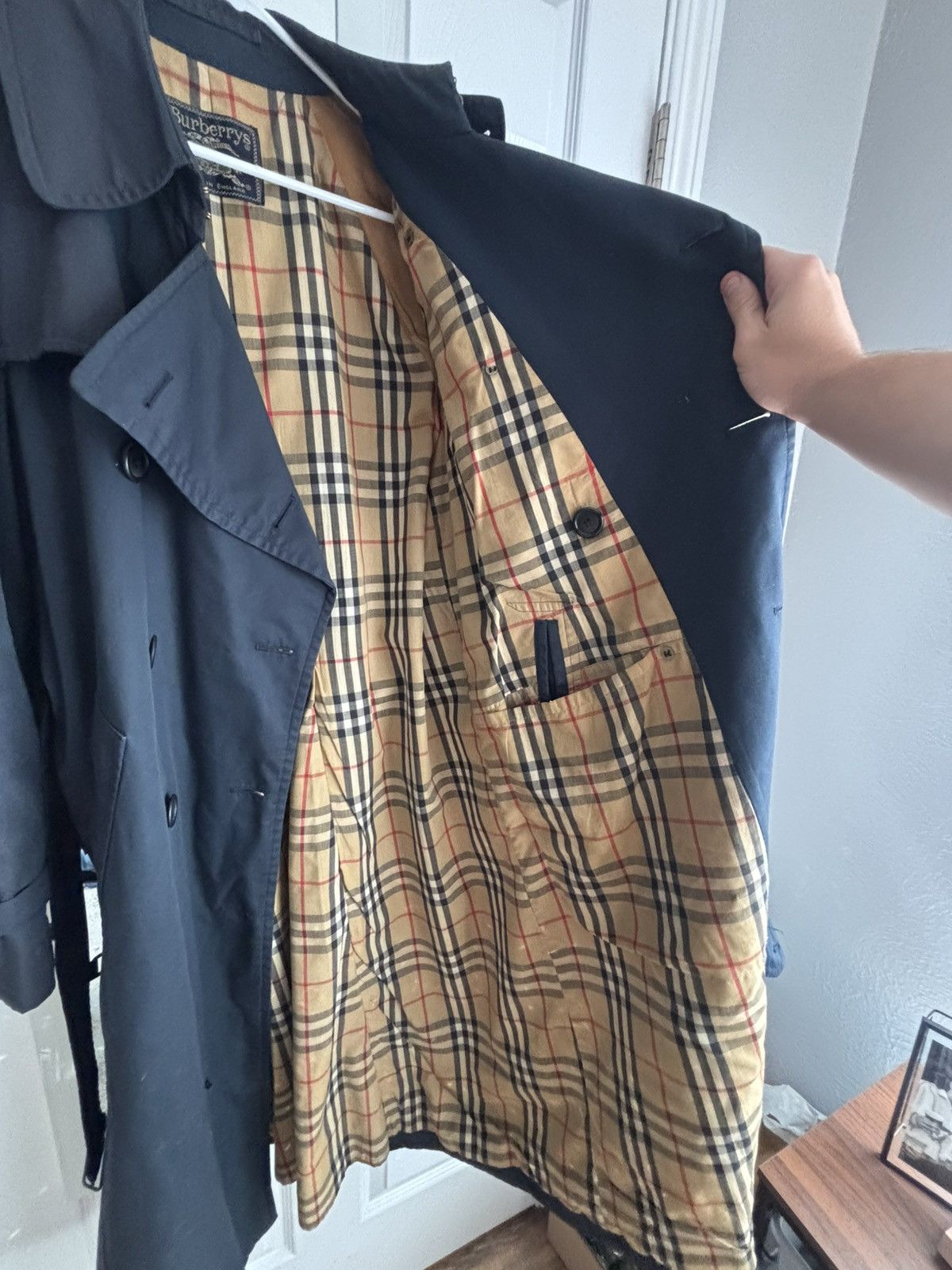 Burberry Burberry trench coat navy blue Size US L / EU 52-54 / 3 - 4 Thumbnail