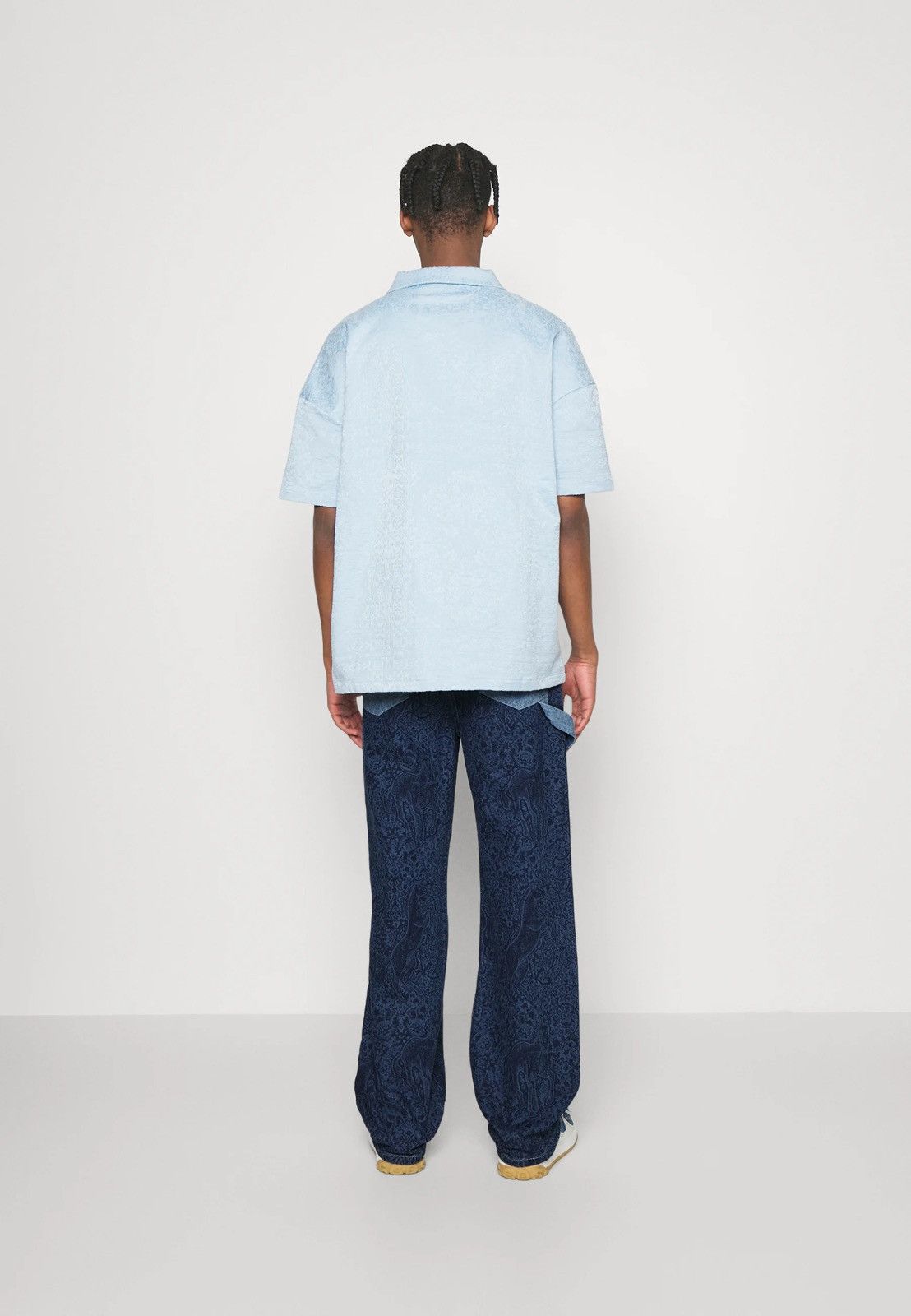Les Benjamins !DS! SS23 Les Benjamins Horse Paisley Navy Denim Pants Size US 34 / EU 50 - 3 Thumbnail