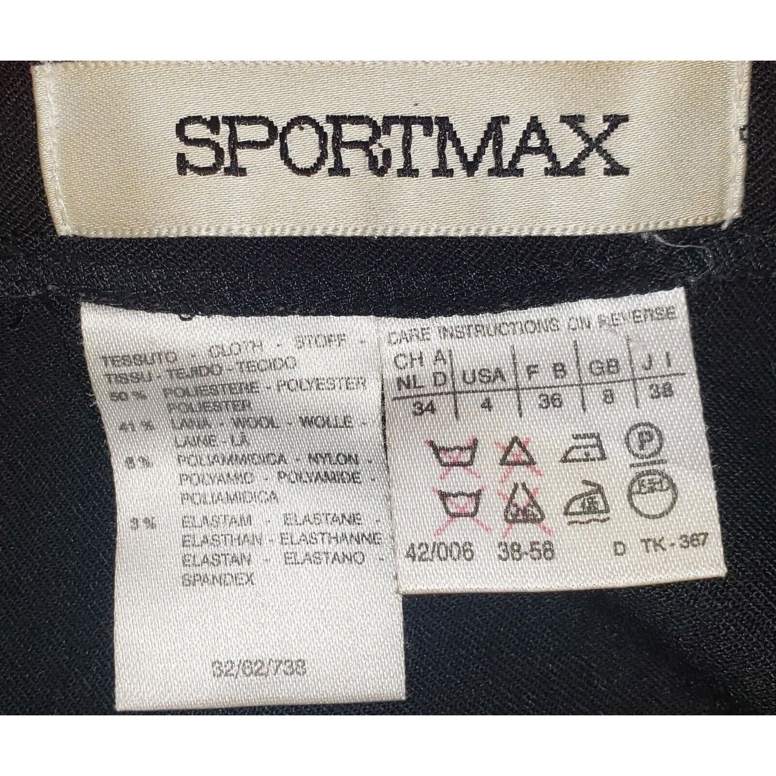 Sportmax Sportmax by Max Mara Damen Rock Stretch US 4 Black skirt Size 27" / US 4 / IT 40 - 6 Thumbnail