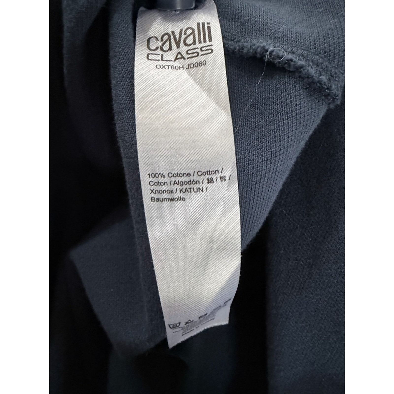 Cavalli Class Mens Cavalli Class Navy Polo with White Snake size M Size US M / EU 48-50 / 2 - 9 Thumbnail