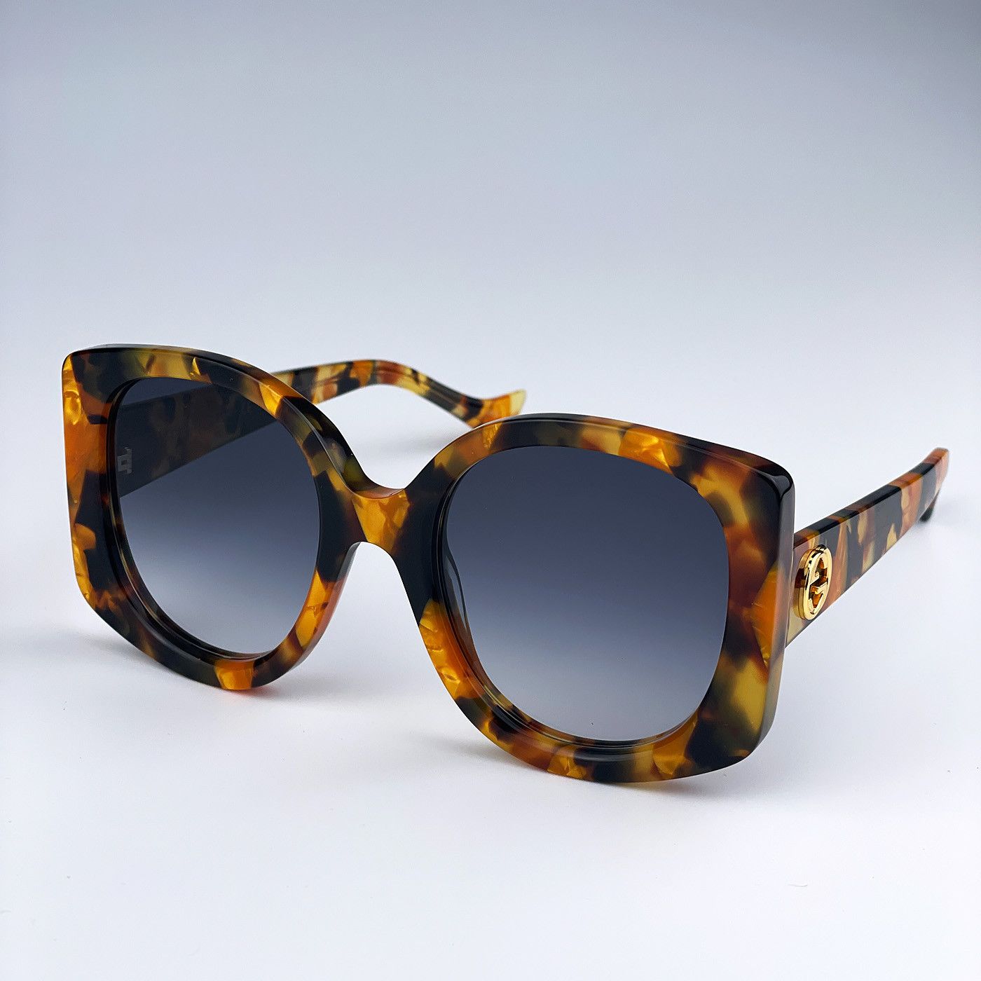 Gucci NEW Gucci GG1257S 004 Butterfly Oversized Women Sunglasses Size ONE SIZE - 4 Thumbnail