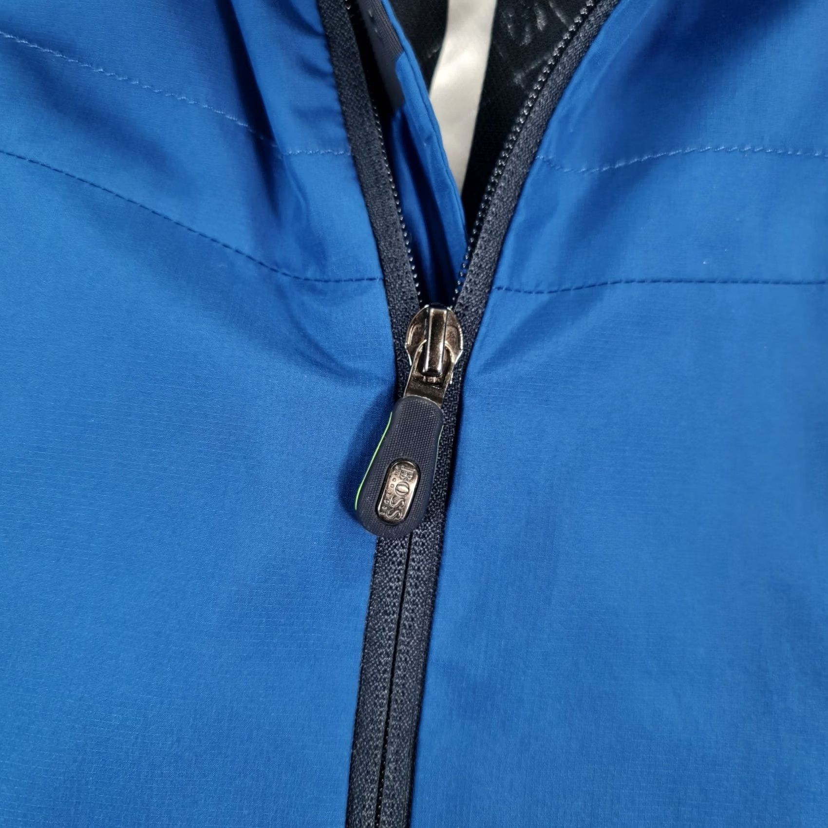 Hugo Boss HUGO BOSS Mens Jacket Blue Small Lightweight Windbreaker Woven Full Zip Jeenz Size US S / EU 44-46 / 1 - 4 Thumbnail
