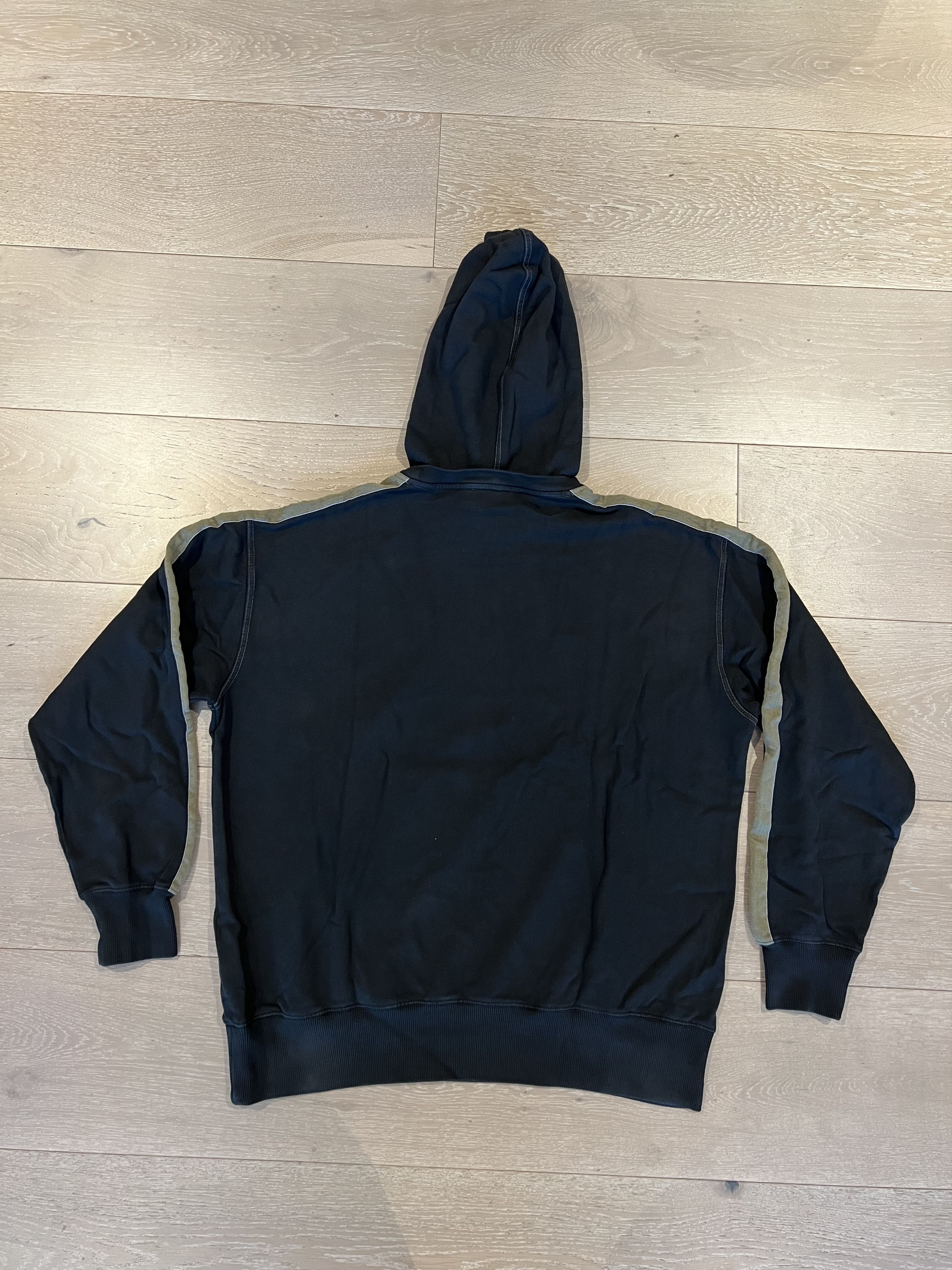 Acne Studios 💚 Acne Studios Black/Green Striped Hoodie Large NEW Size US L / EU 52-54 / 3 - 2 Thumbnail