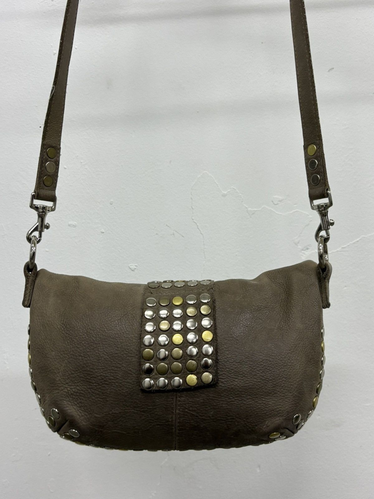 KMRii LGB GOA Lamb Leather Cyberpunk Studded Sling Bag Size ONE SIZE - 6 Thumbnail