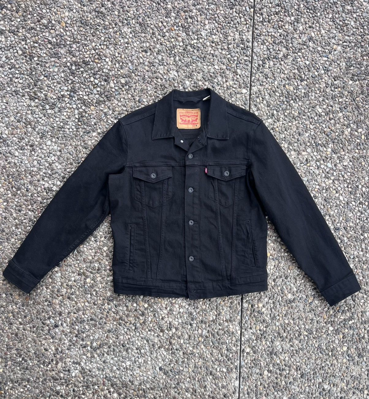 Levi's Vintage Levi's Trucker Jacket Mens M Black Denim Button Up Size US M / EU 48-50 / 2 - 1 Thumbnail