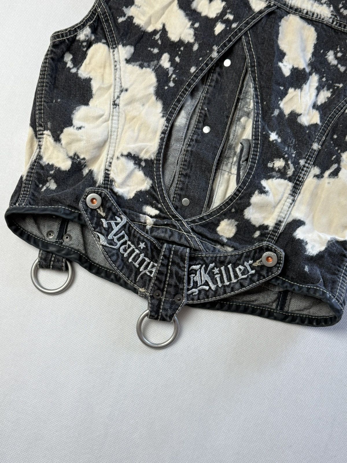Andrew Mackenzie Vintage Against my killer vests Italy Viscose Blend Black Size M / US 6-8 / IT 42-44 - 9 Thumbnail