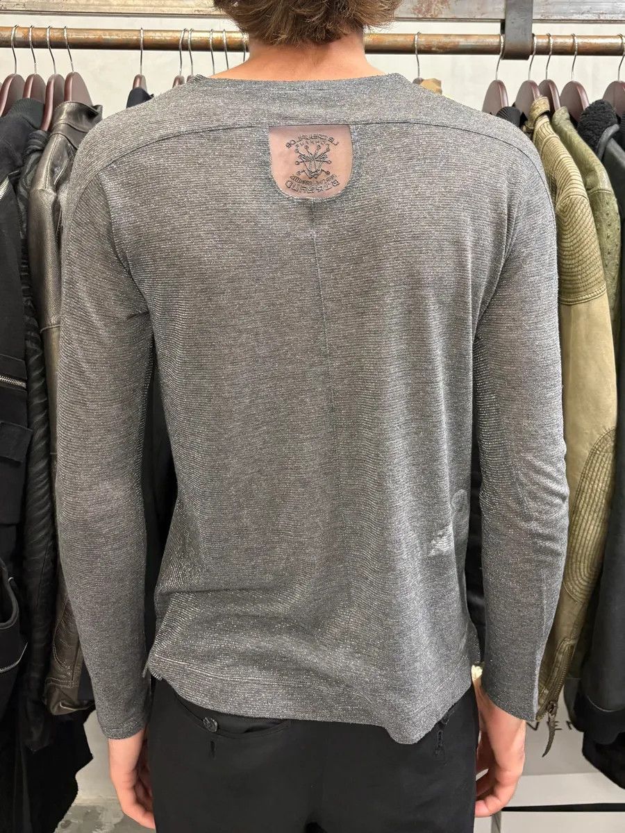 Marithe + Francois Girbaud × Vintage 2000s Marithé + François Girbaud Grey Contemporary V Neck Longsleeves Size US XS / EU 42 / 0 - 3 Thumbnail