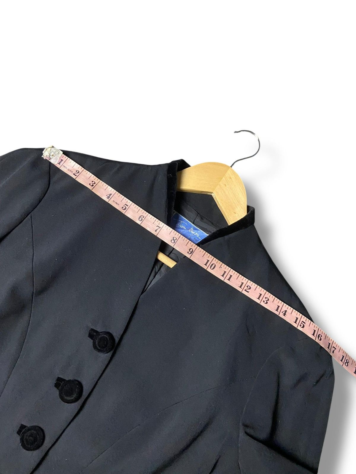 Thierry Mugler Vintage Thierry Mugler Buttoned Dress Coat (156) Size XS / US 0-2 / IT 36-38 - 8 Thumbnail