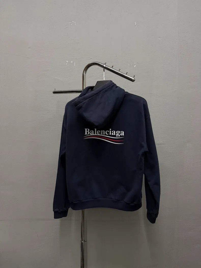 Balenciaga Balenciaga Cola print hooded sweatshirt Navy blue Size US L / EU 52-54 / 3 - 2 Thumbnail