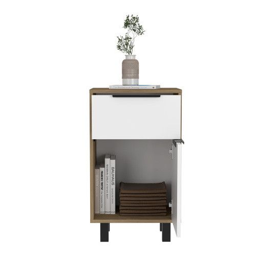 Designer × Homemade Kaia Z Nightstand , End Table, Side Table One Drawer, One Ca Size US L / EU 52-54 / 3 - 4 Thumbnail