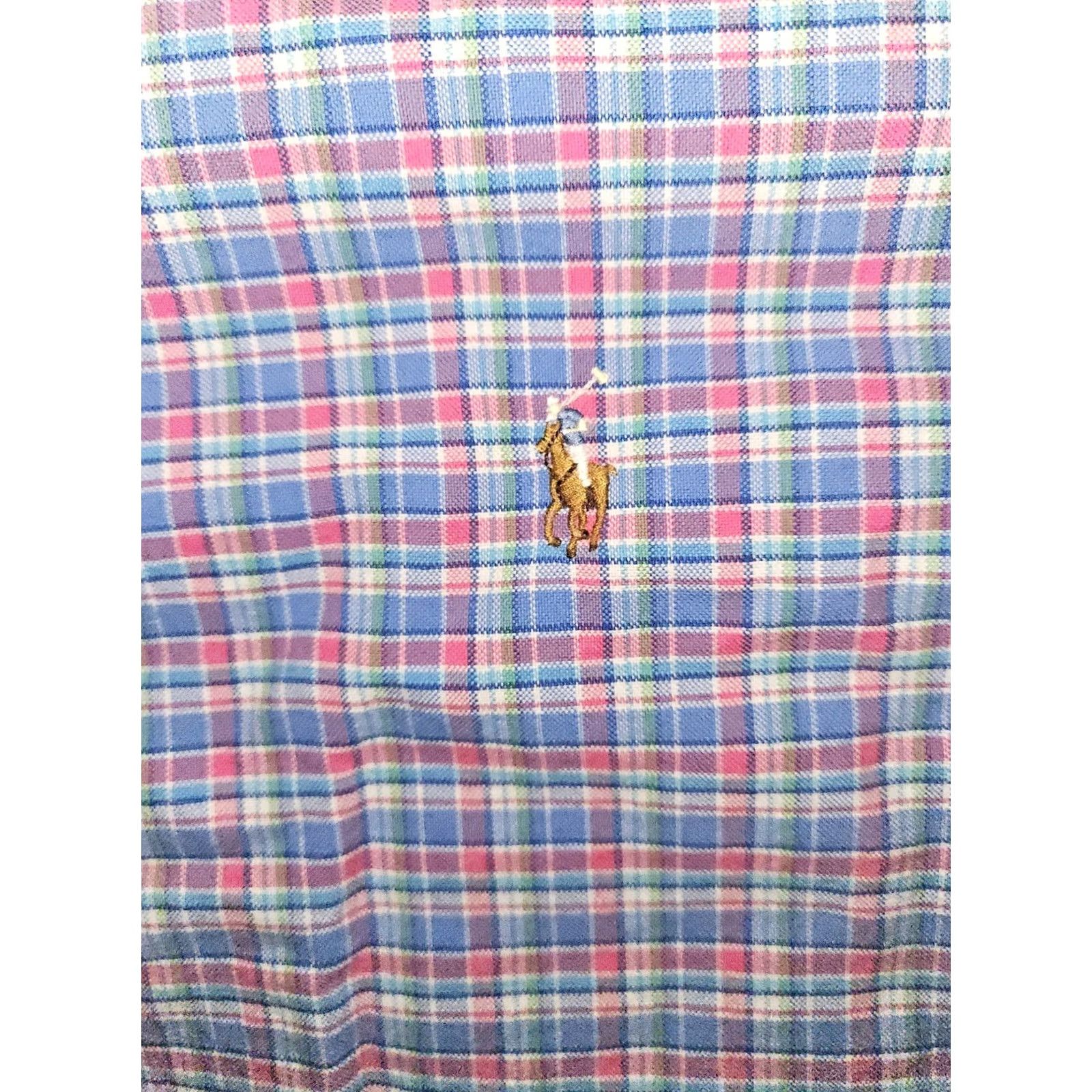 Ralph Lauren Ralph Lauren Button-Down Shirt Men 4XLT Plaid Long Sleeve Preppy Workwear Multicolor Embroidered Button-Up 64in Chest Big & Tall Mens Size US XXL / EU 58 / 5 - 5 Thumbnail