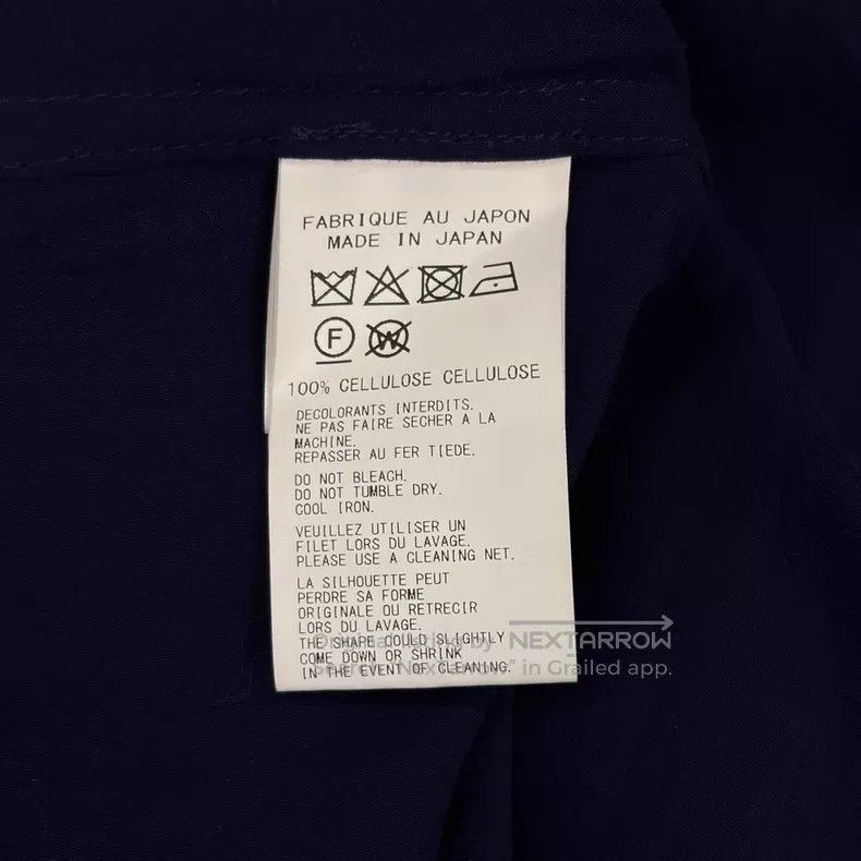 Yohji Yamamoto Yohji Yamamoto 25ss indigo open neck short sleeve shirt Size US L / EU 52-54 / 3 - 5 Thumbnail