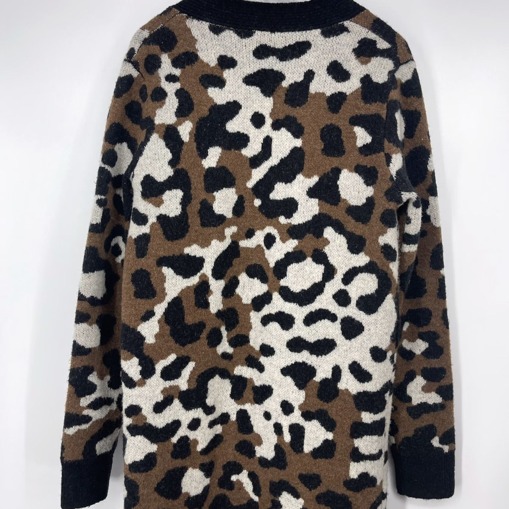 Show Me Your MuMu Mumu Cardigan Womens Small Duster Cheetah Leopard Print Sweater READ y2k Boho Size S / US 4 / IT 40 - 4 Thumbnail