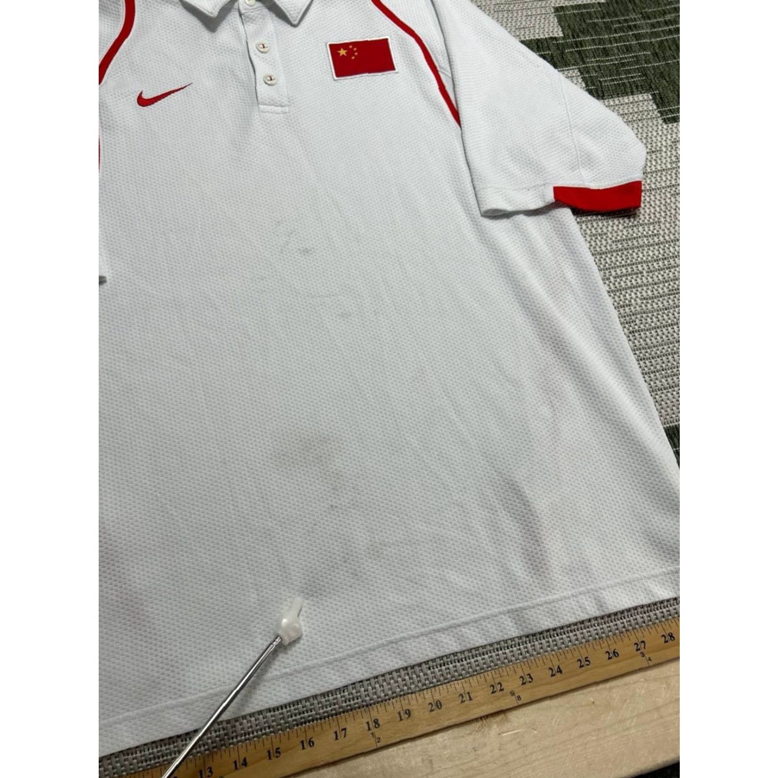 Nike Nike Polo Shirt Men XL White Basketball Pro Team China Olympics Button Up Size US XL / EU 56 / 4 - 5 Thumbnail