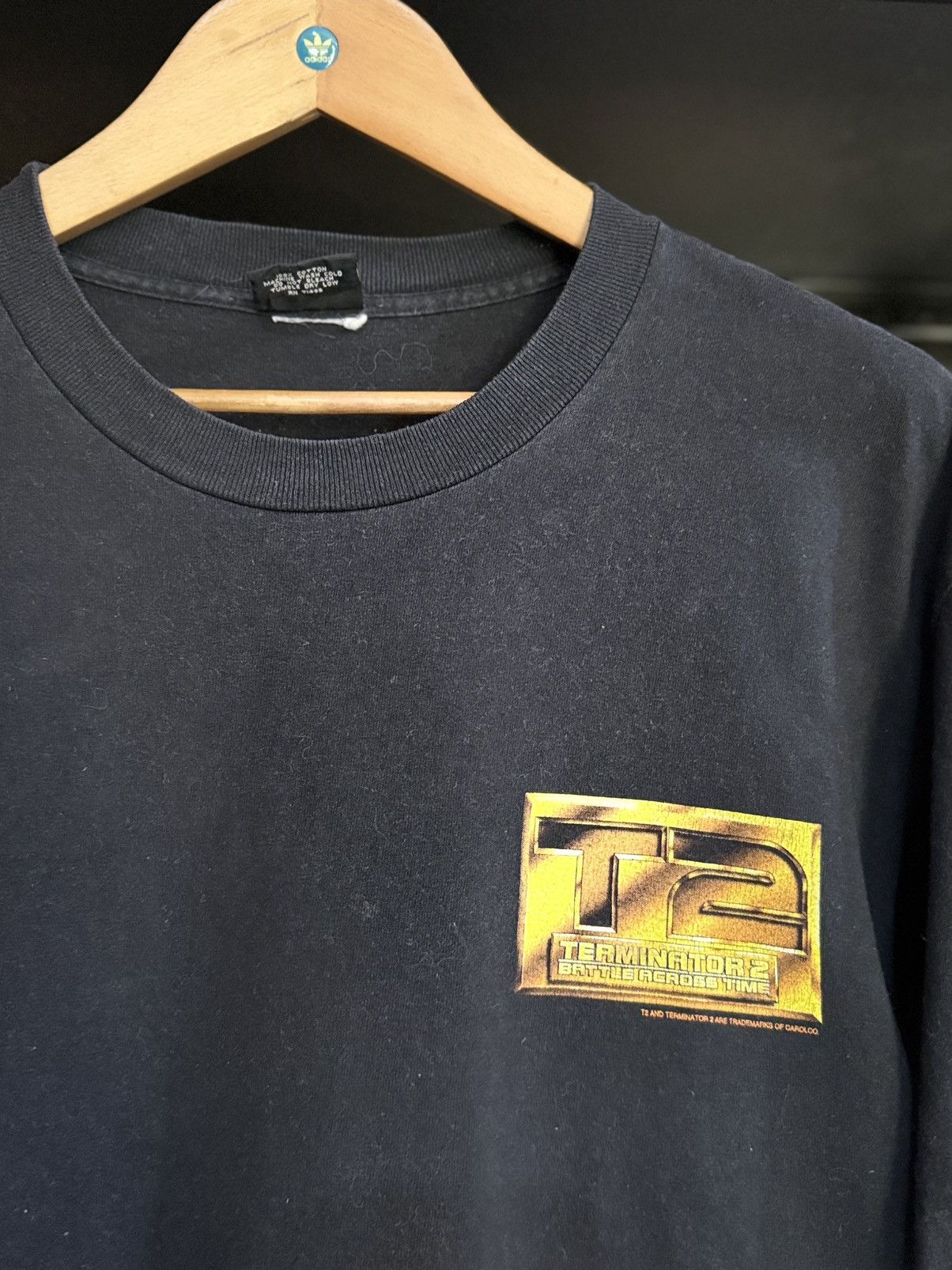 Expert Horror Vintage 90s Terminator 2 Movie Flame Faded Tee Size US L / EU 52-54 / 3 - 8 Thumbnail