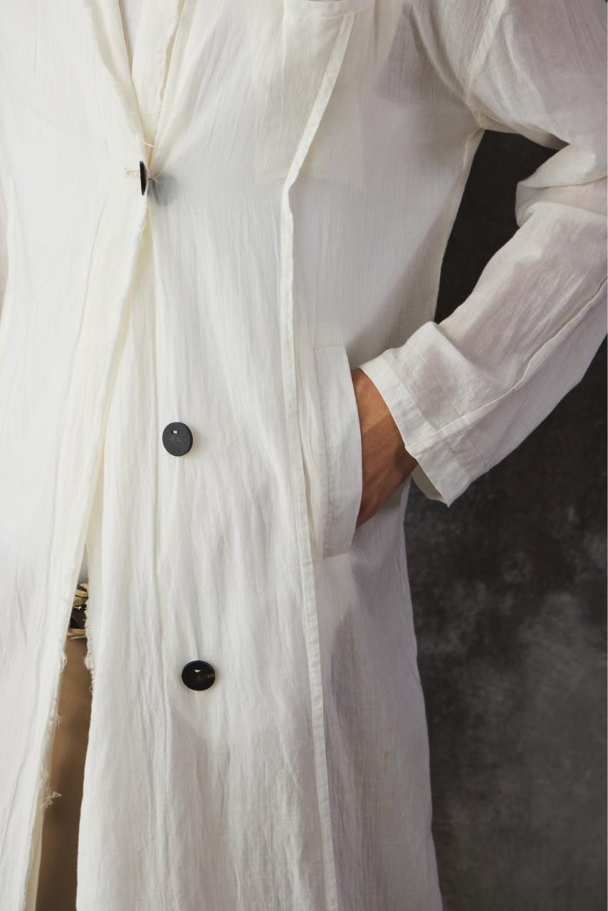 Other Project by H. Long cotton handmade shirt coat Size M / US 6-8 / IT 42-44 - 7 Thumbnail