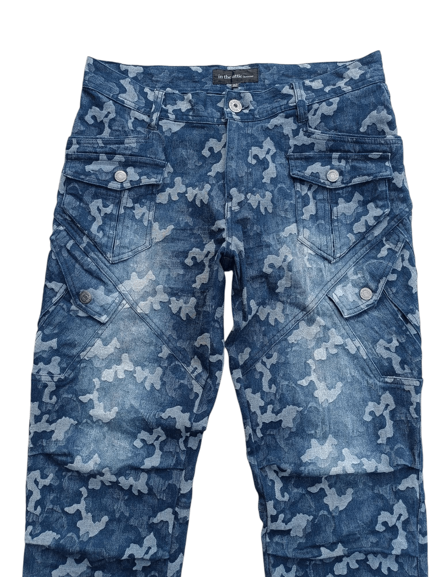 In The Attic × Japanese Brand RARE Japanese Brand In The Attic Camo Multi Pocket Pant E223 Size US 33 - 3 Thumbnail