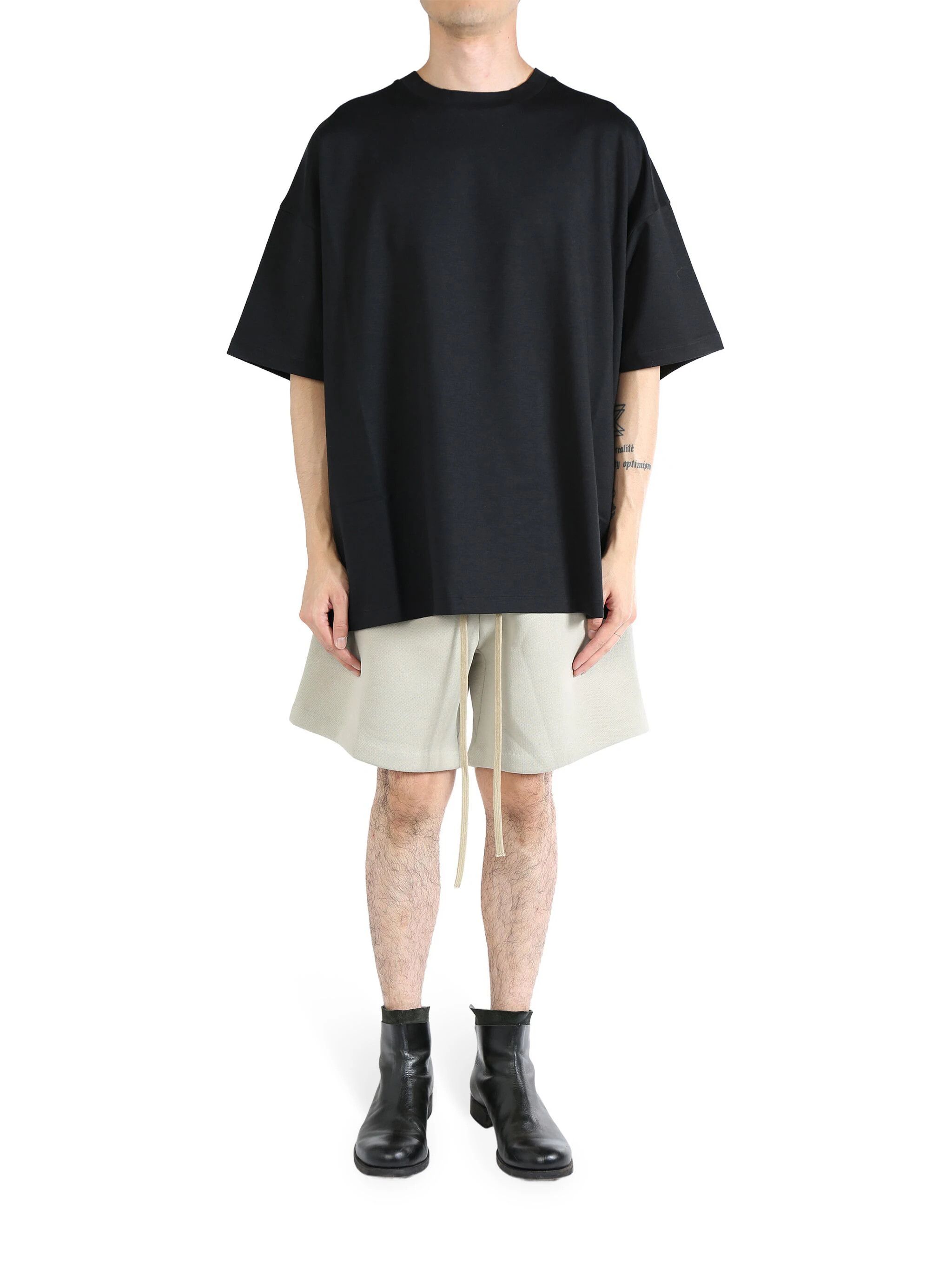Fear of God o1s22i1n1024 Oversized Milano Stitch T Shirt in Black Size US L / EU 52-54 / 3 - 1 Thumbnail