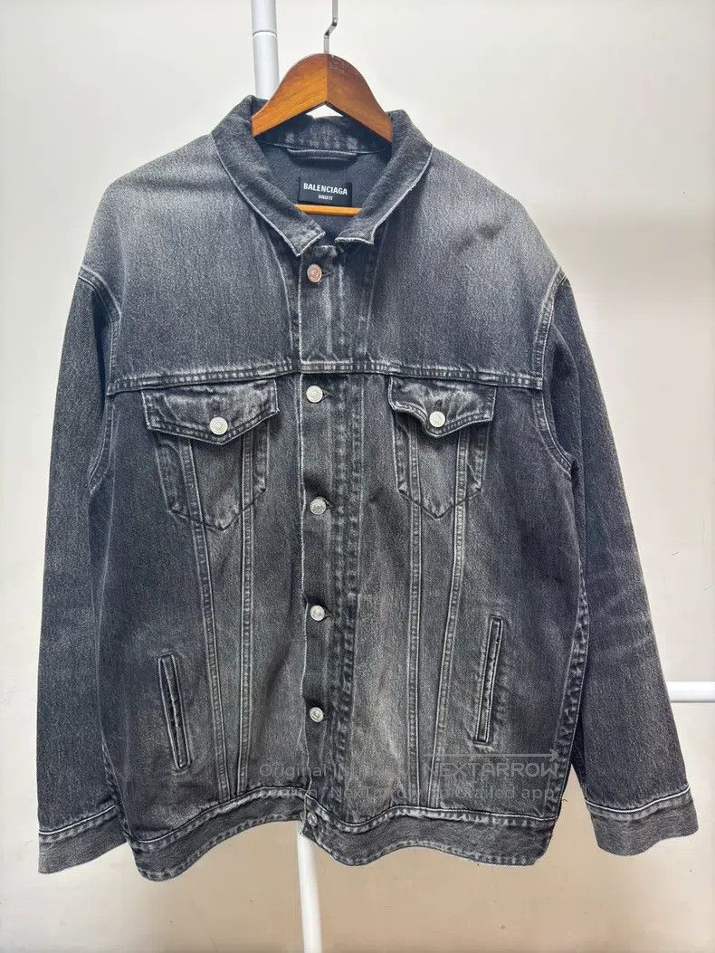 Balenciaga Balenciaga Black Denim Jacket Size US XS / EU 42 / 0 - 1 Thumbnail