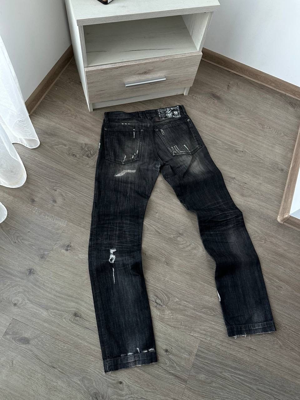 Dolce & Gabbana × Vintage Vintage Dolce Gabbana Denim Black Power Pants Size US 30 / EU 46 - 10 Thumbnail