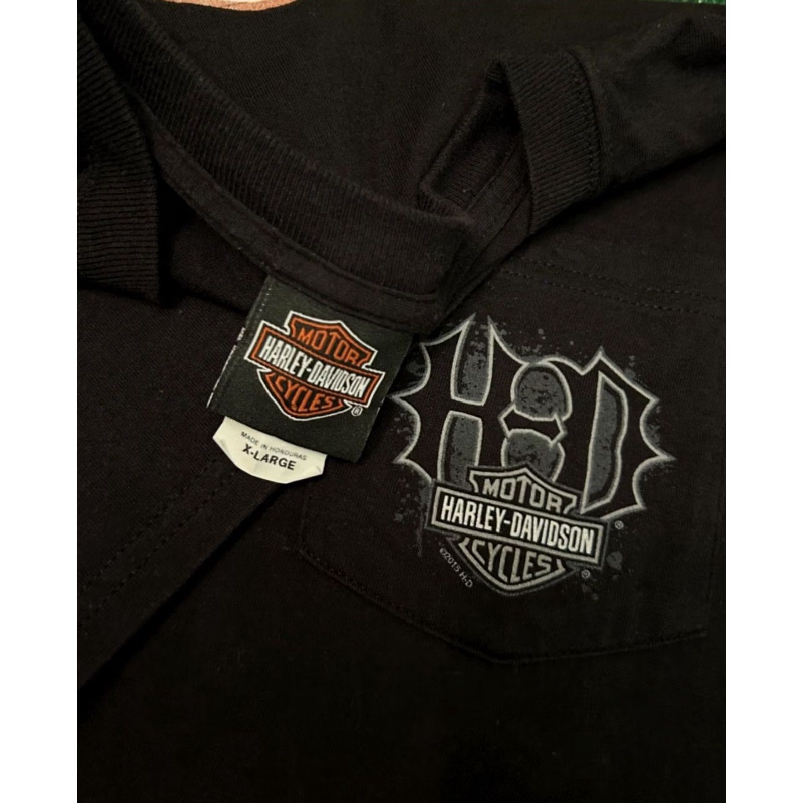 Harley Davidson VINTAGE Harley Davidson Shirt Mens XL Biker Iguana Lizard Florida 2015 Y2K Black Size US XL / EU 56 / 4 - 3 Thumbnail