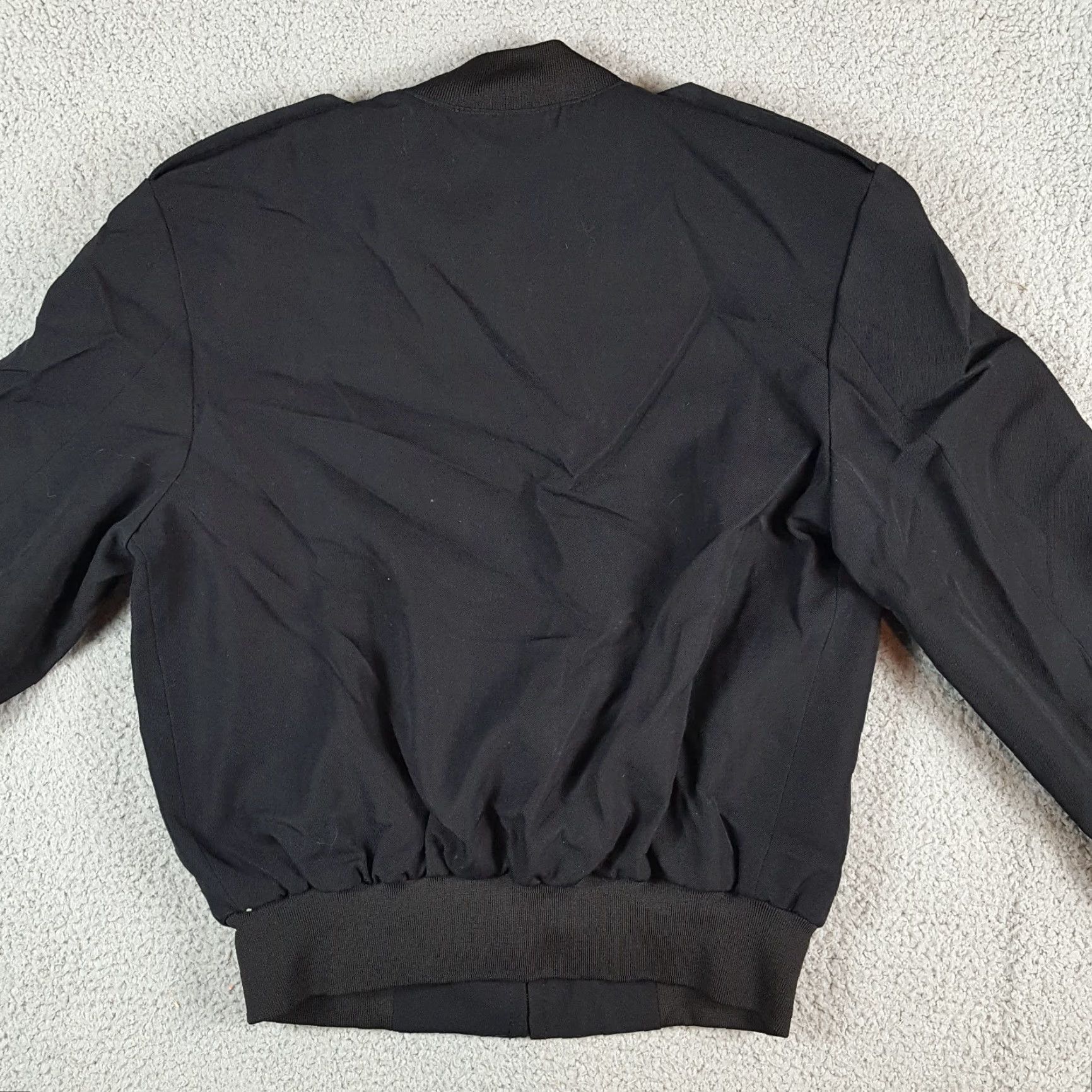 Vintage VINTAGE Wool Blend Black Military Bomber Women's Size 10 Zip Up Army Flyer Uniform Jacket Size L / US 10 / IT 46 - 7 Thumbnail