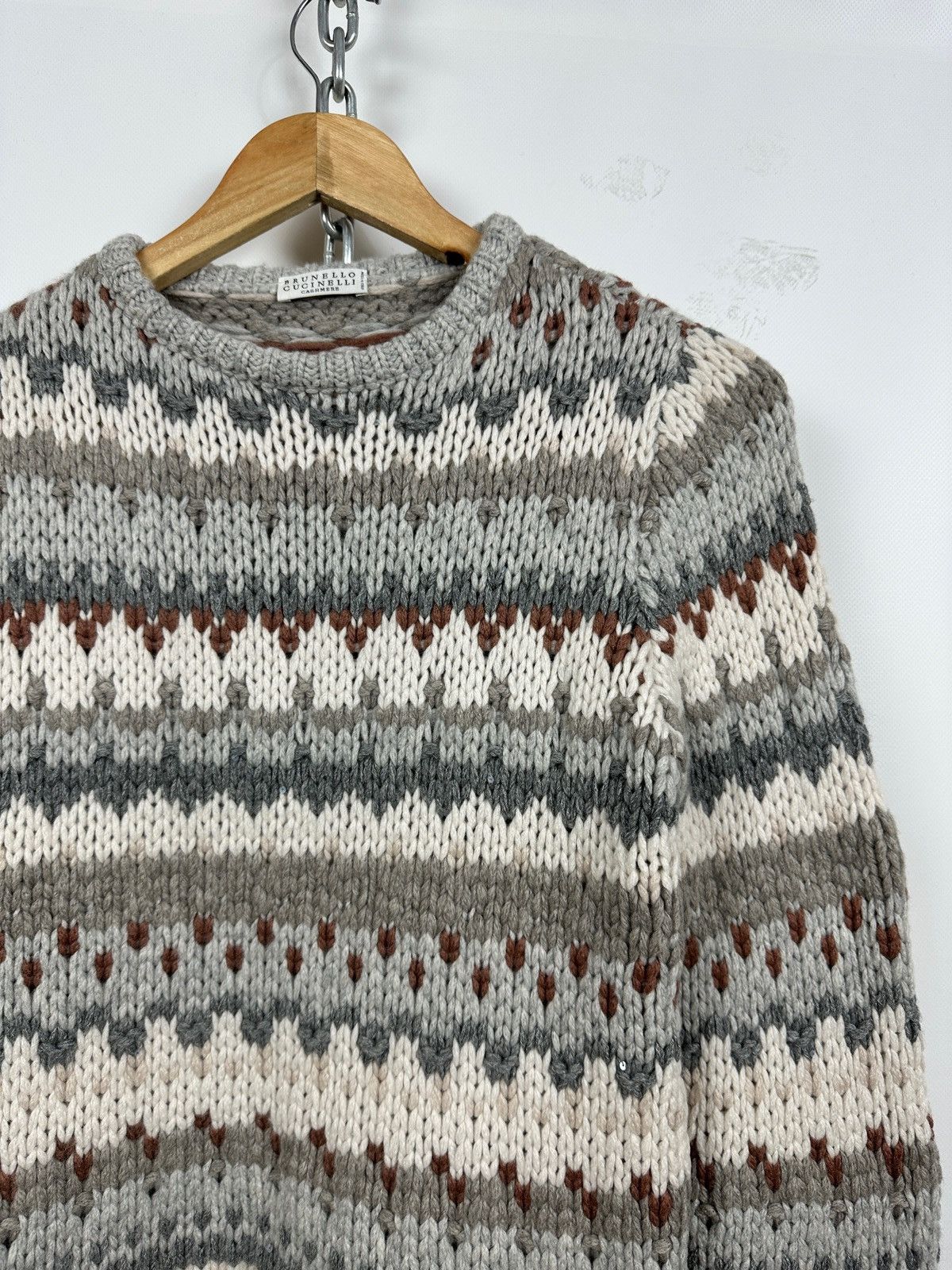 Brunello Cucinelli Cashmere/Silk Cable Knit Sweater