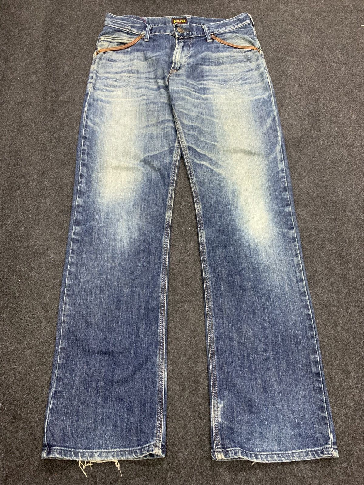 Edwin EDWIN Blue Trip Distressed Denim Jeans Flap Pocket Size US 32 / EU 48 - 1 Thumbnail