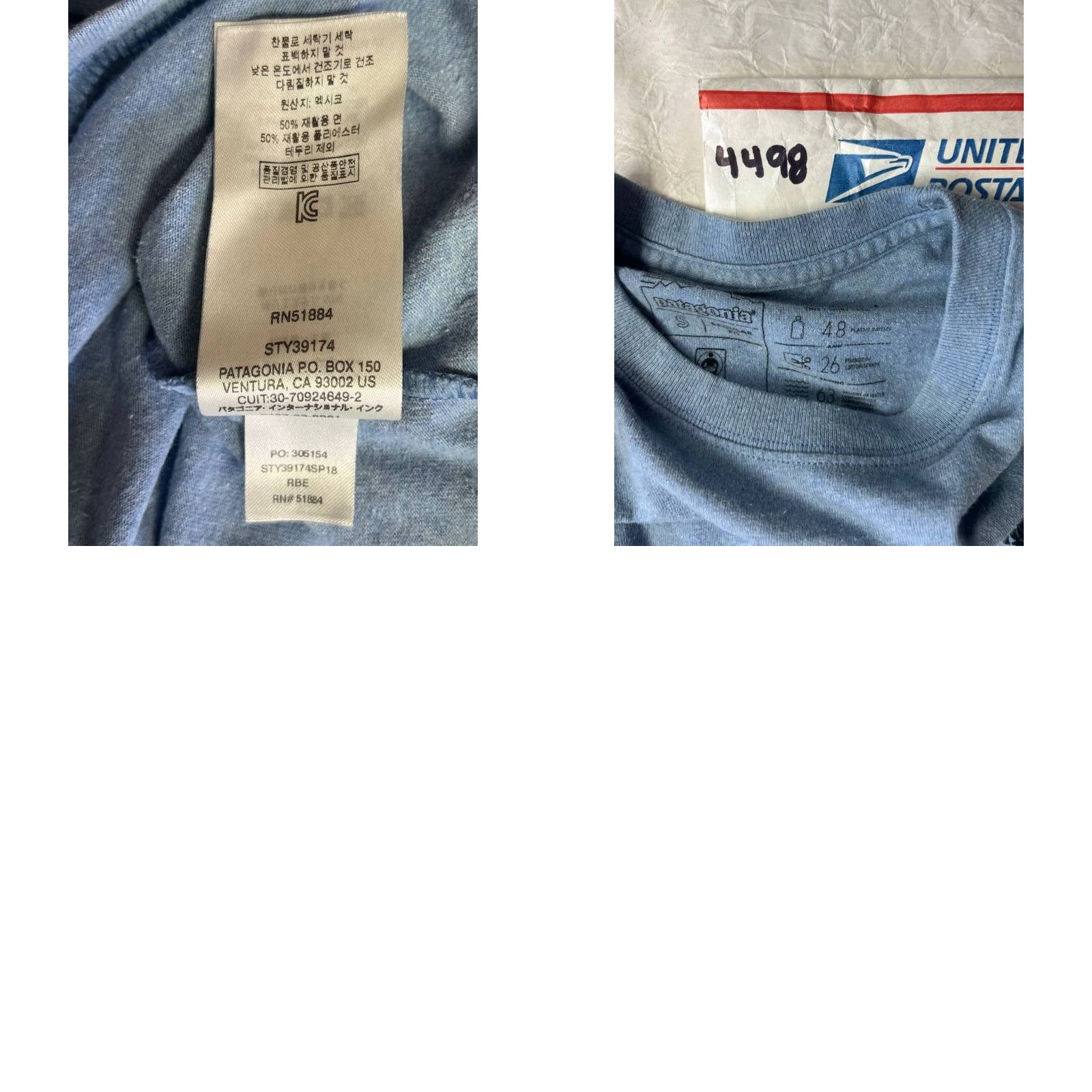 Patagonia Patagonia Shirt Mens Small Blue Mountains Logo Graphic Outdoor Classic T-Shirt Men Short Sleeve Crew Neck Cotton Polyester Knit Logo Size US S / EU 44-46 / 1 - 8 Thumbnail