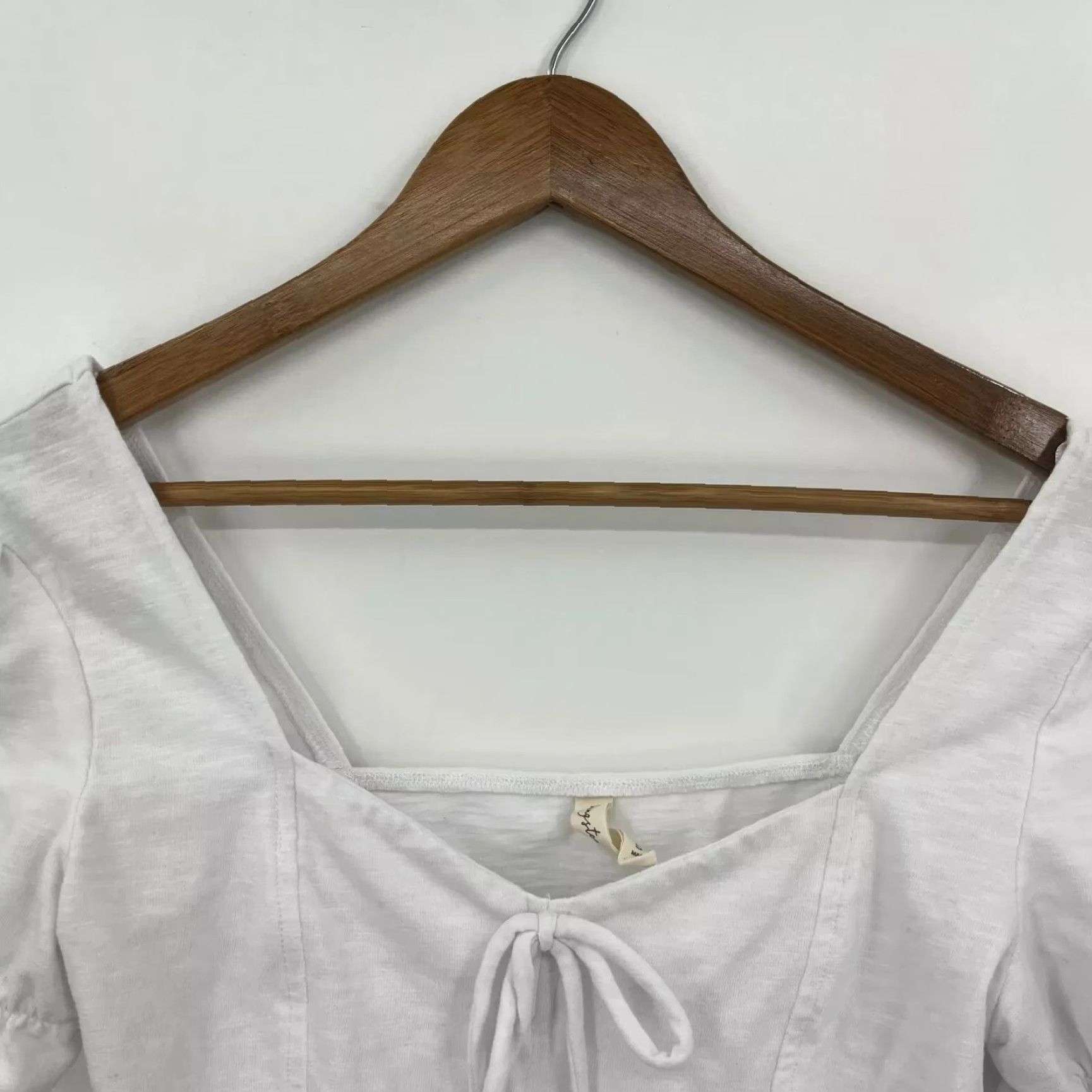 Vintage Kingston Blouse Shirt Women S Gray Square Neck Bow Puffy Sleeve 70s 80s 90s Casual Womens Size S / US 4 / IT 40 - 2 Thumbnail