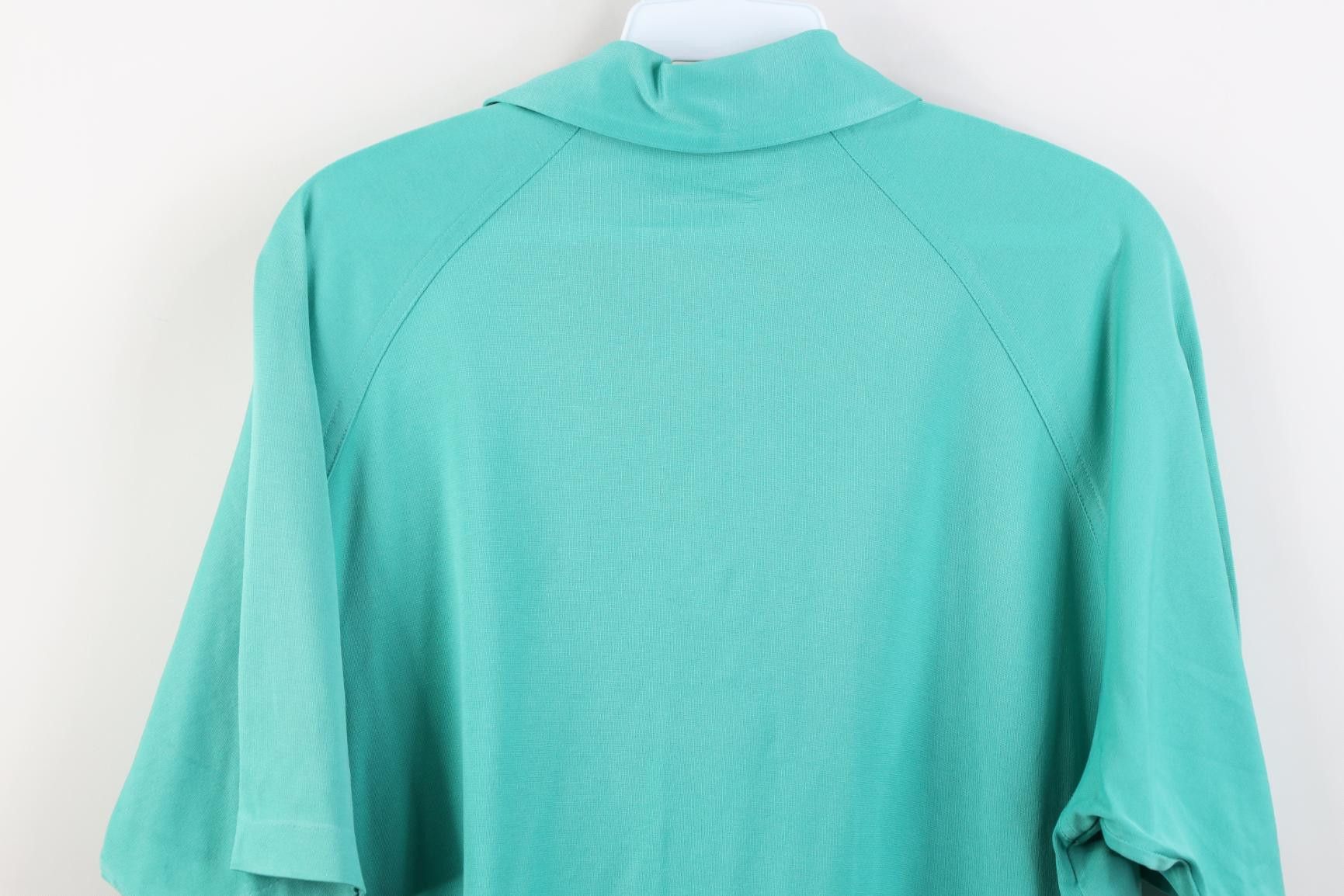 Vintage Vintage 70s Streetwear Short Sleeve Golf Polo Shirt Teal Size US XL / EU 56 / 4 - 12 Thumbnail