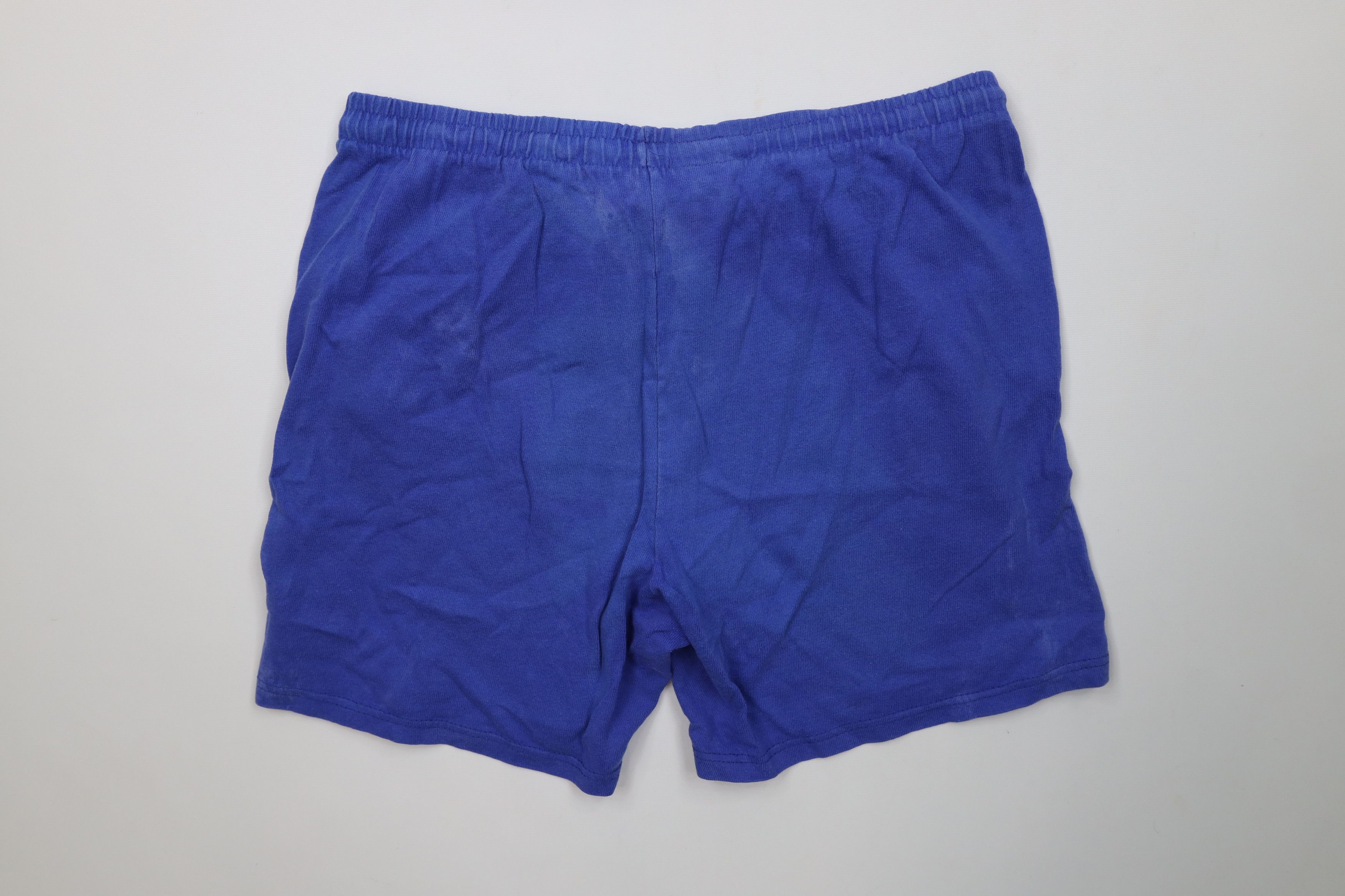 Champion Vintage 90s Champion Spell Above Knee Shorts Blue Cotton USA Size US 32 / EU 48 - 11 Thumbnail