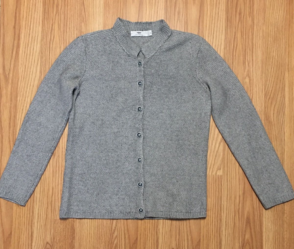 Inis Meain INIS MEAIN Grey Cotton Silk Knit Cardigan Sweater XL Size XL / US 12-14 / IT 48-50 - 9 Thumbnail