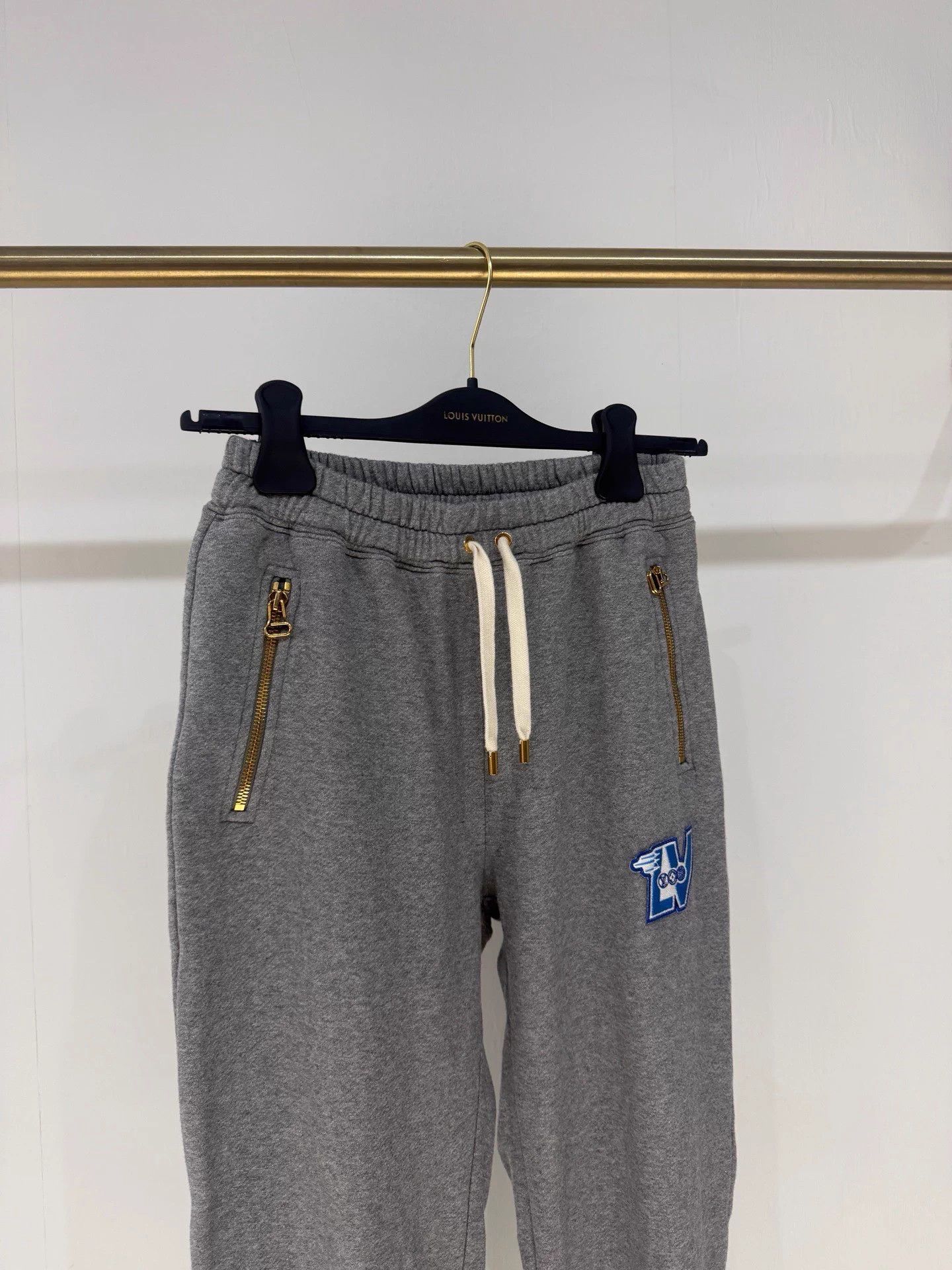 Louis Vuitton LV Embroidered Letter Sweatpants 99 New S Size 25" / US 0 / IT 36 - 2 Thumbnail