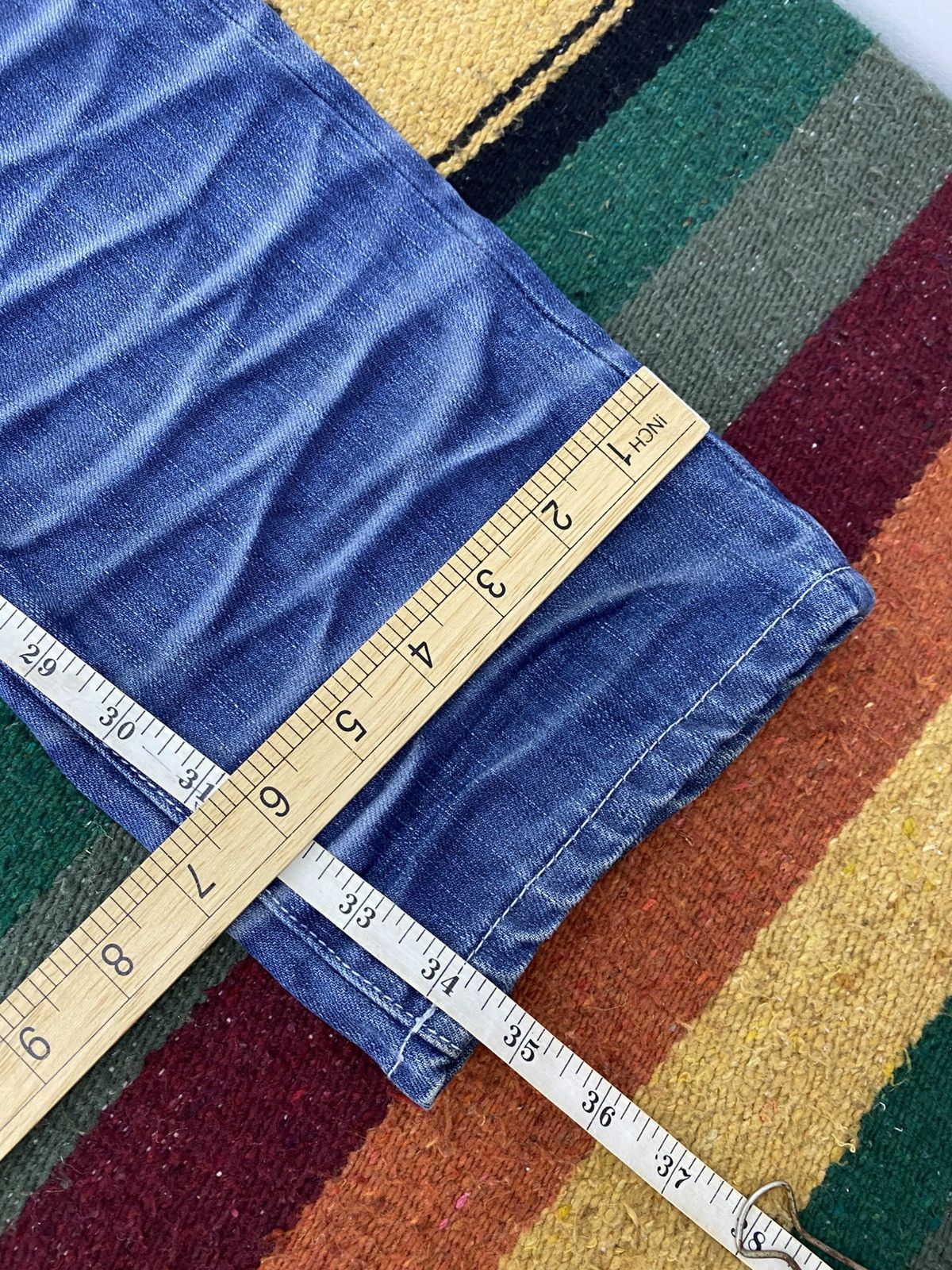 BUFFALO BOBS Buffalo Bobs 00s Honeycomb Washed Denim Japan Size US 32 / EU 48 - 5 Thumbnail