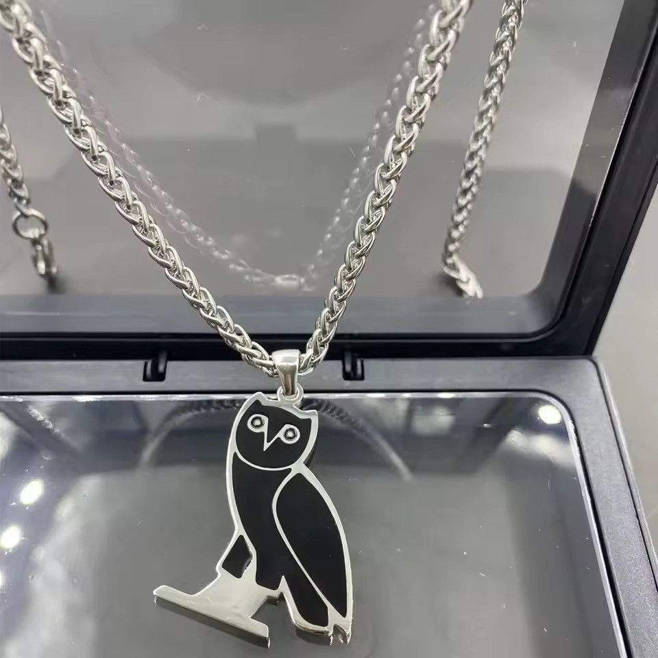 Jewelry Streetwear Hip Hop Chain Owl Necklace Size ONE SIZE - 2 Thumbnail