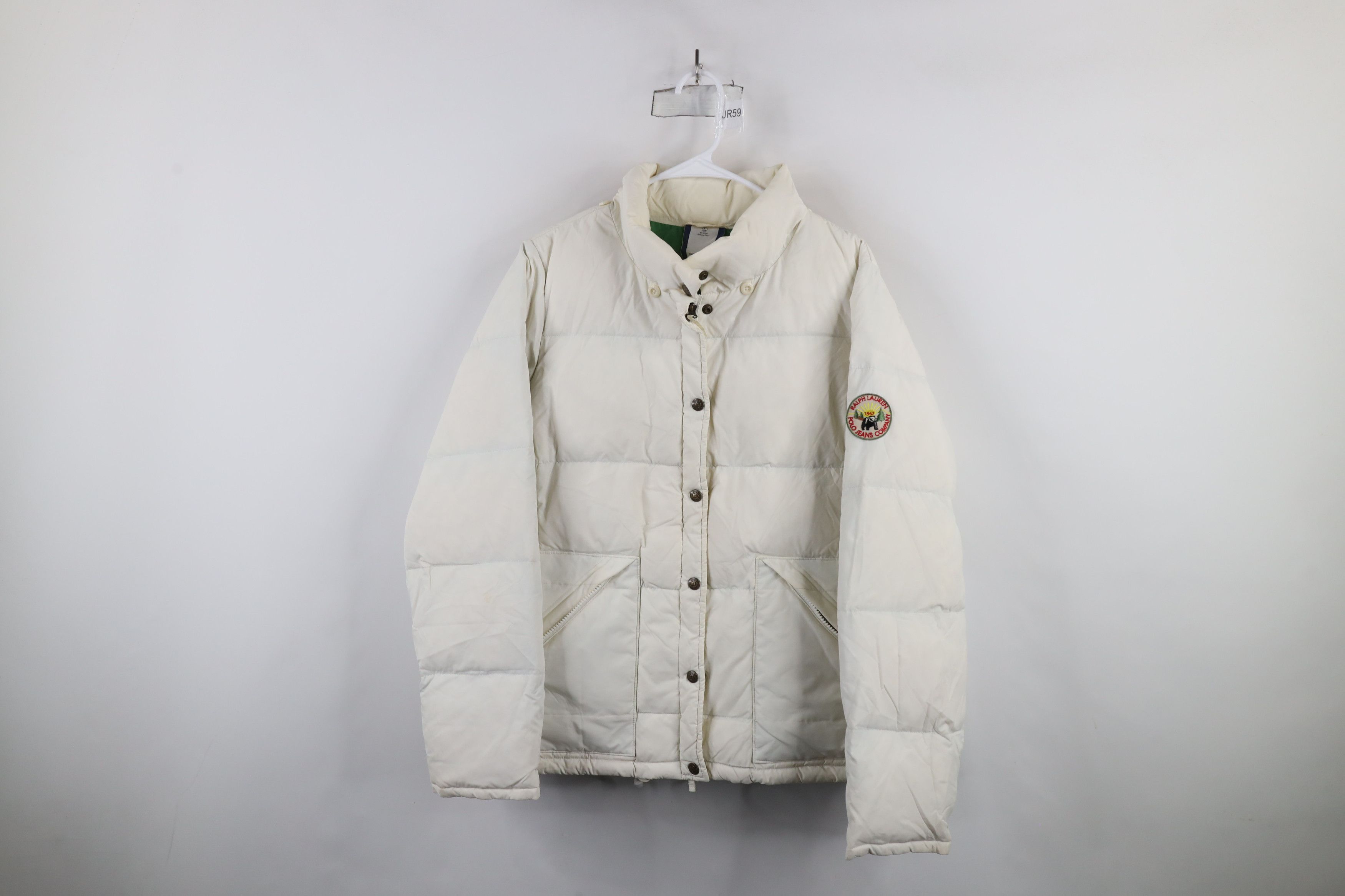 Ralph Lauren × Vintage Vintage 90s Y2K Ralph Lauren Bear Patch Down Puffer Jacket Size L / US 10 / IT 46 - 1 Thumbnail