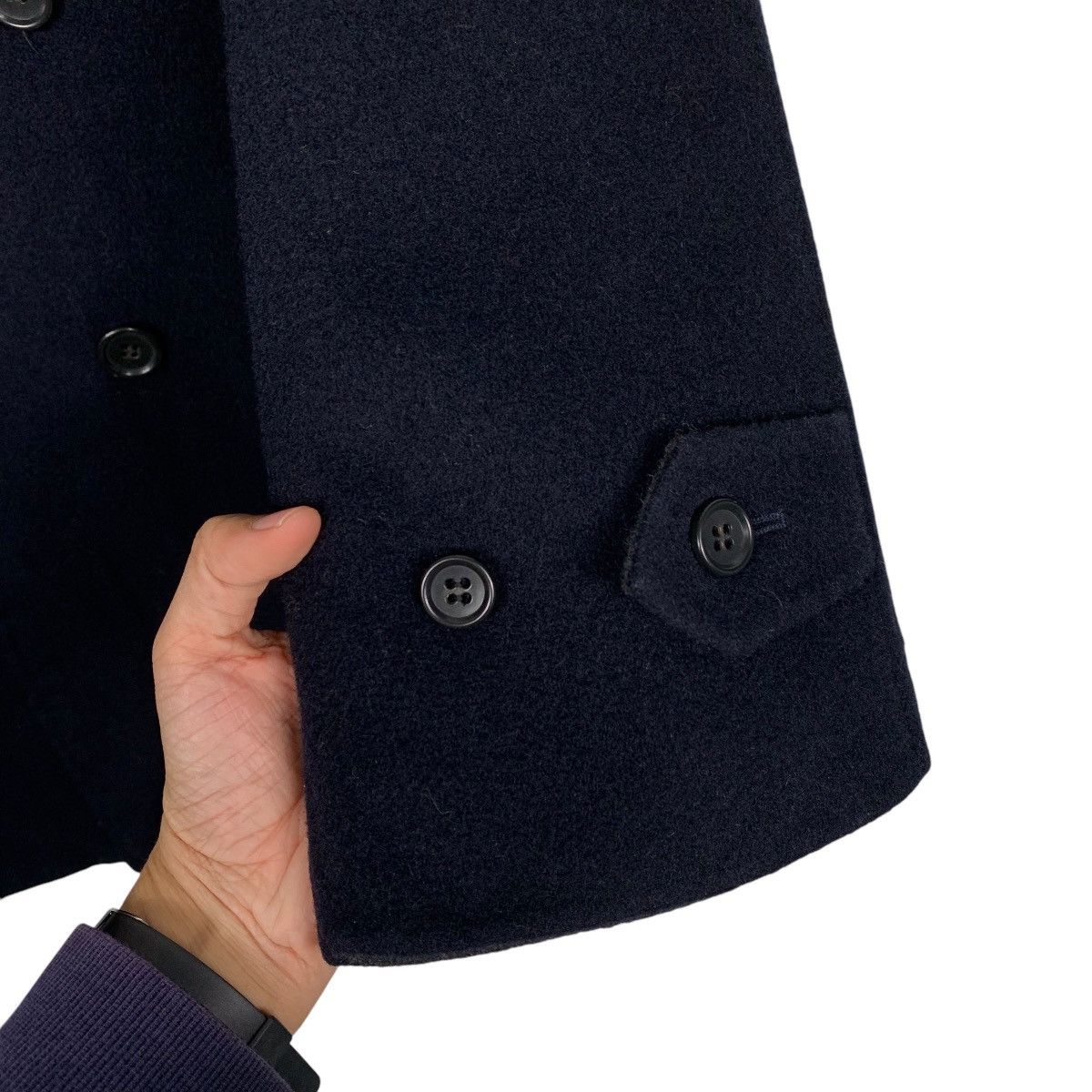 Comme Ca Ism Comme Ca Du Mode Men Wool Double Breasted Coat Size US L / EU 52-54 / 3 - 13 Thumbnail