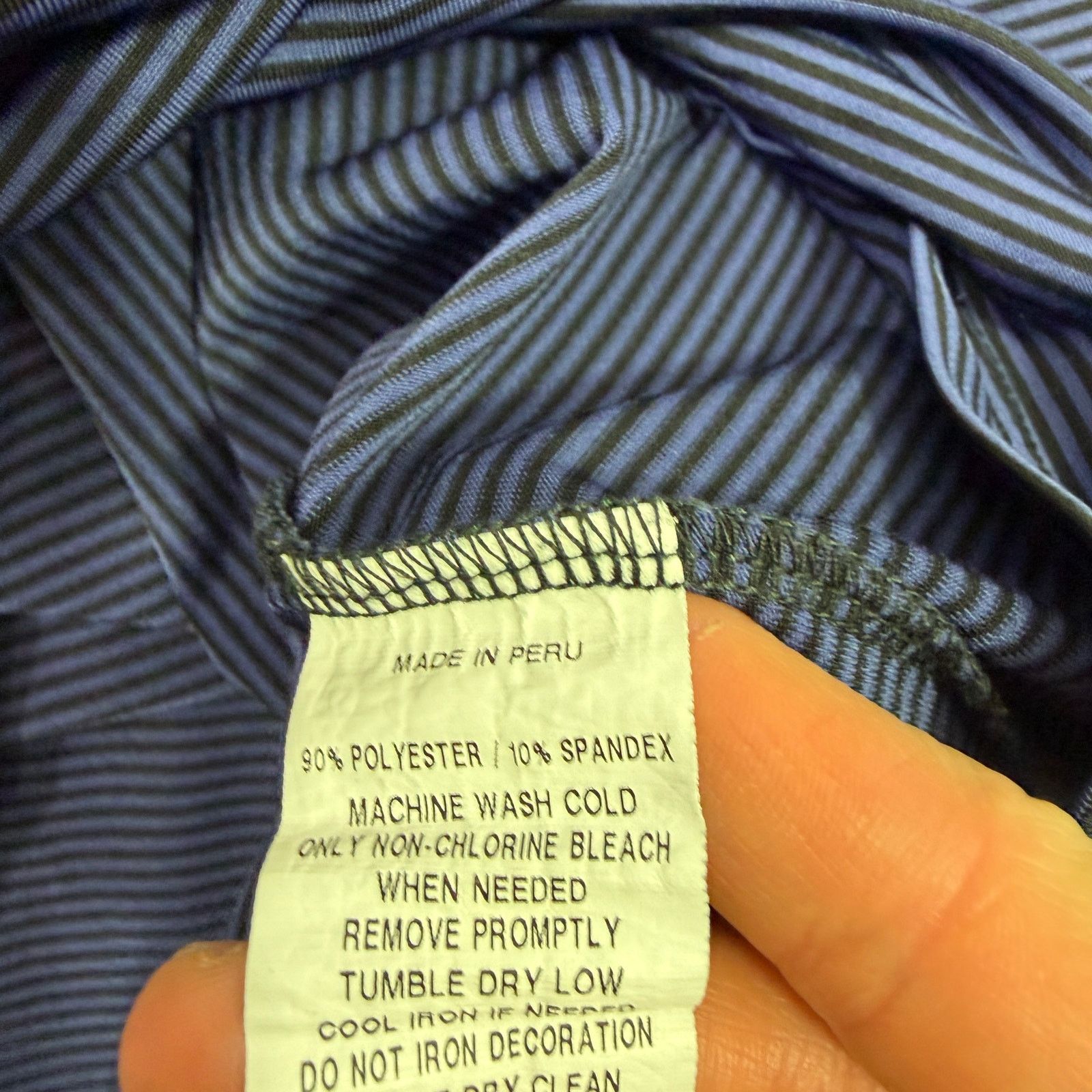 Other Greyson Polo Shirt Men's 2XL Blue Black Striped Collared Size US XXL / EU 58 / 5 - 6 Thumbnail
