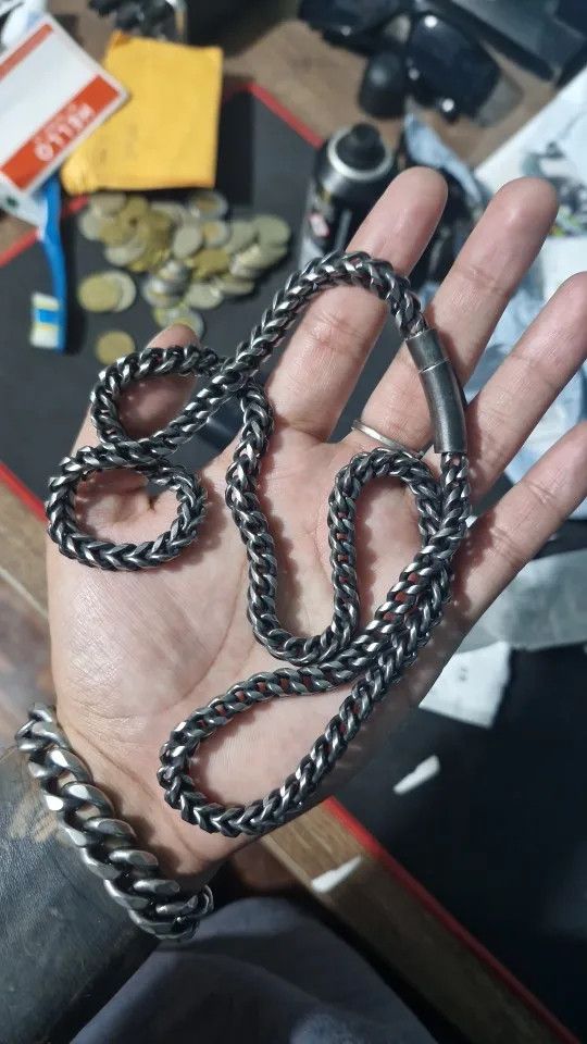 Other Curb Cuban Chain Pendant Accessories Foxtail Chain Necklace Size ONE SIZE - 1 Thumbnail