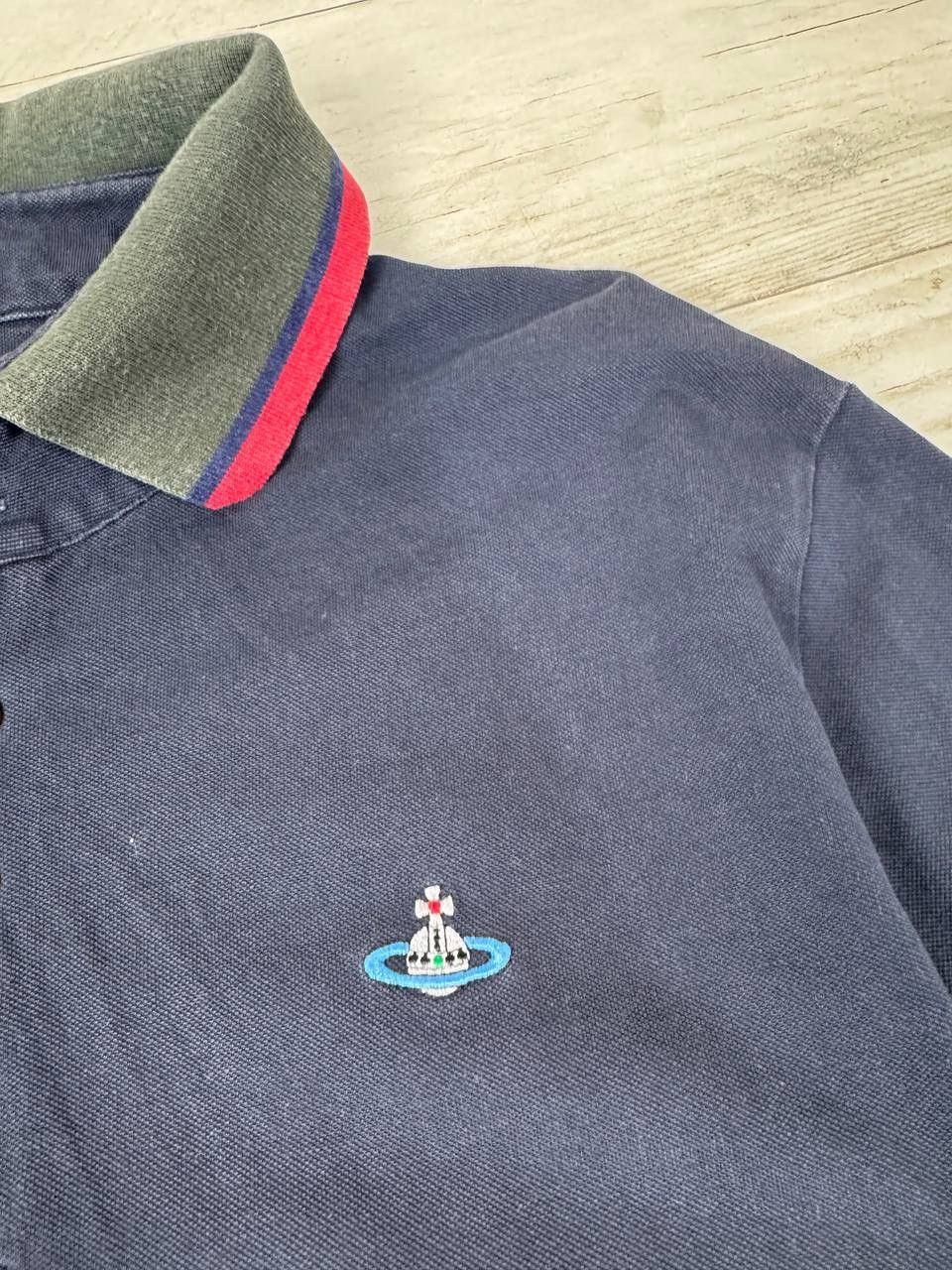 Vivienne Westwood Vivienne Westwood Polo Shirt Logo Orb Luxury Size US XL / EU 56 / 4 - 4 Thumbnail