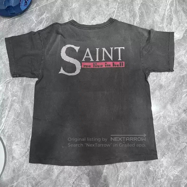 Saint Michael Saint Michael Cross God washed short sleeves. Size US XL / EU 56 / 4 - 2 Thumbnail