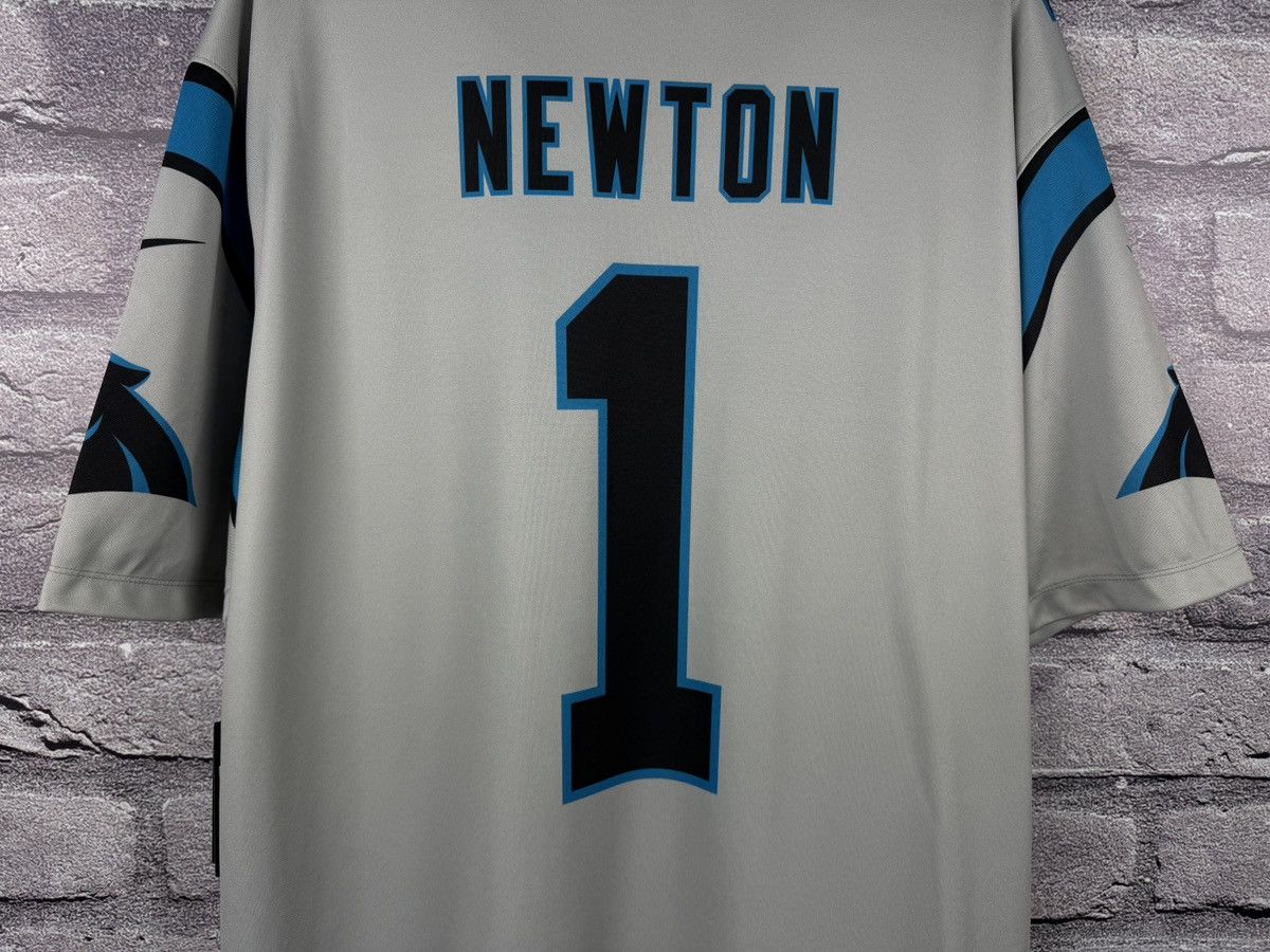 Nike Nike NFL Carolina Panthers Cam Newton #1 Silver Jersey Size US XXL / EU 58 / 5 - 12 Thumbnail