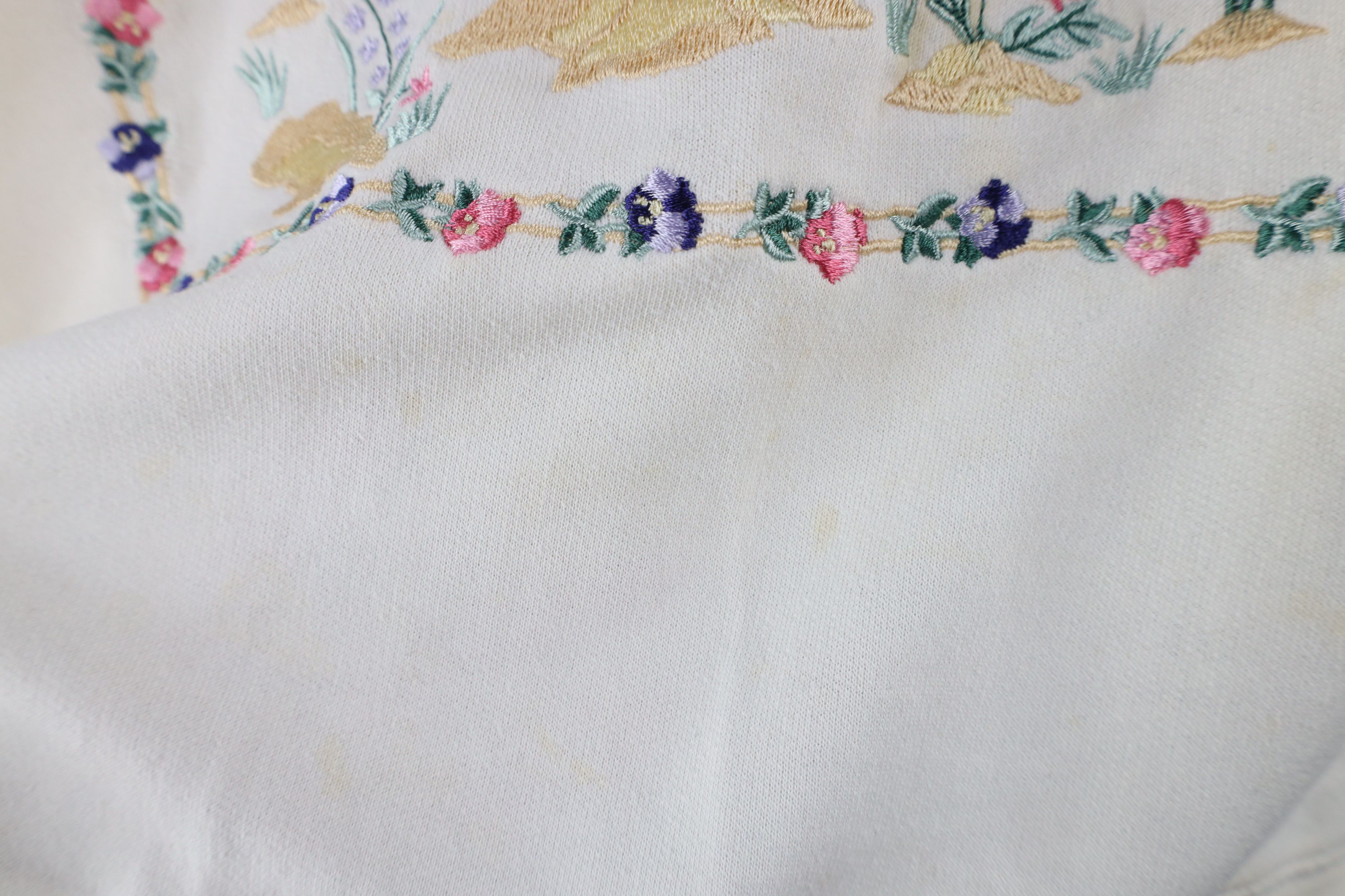 Vintage Vintage 90s Country Primitive Flower Birds Sweatshirt Size M / US 6-8 / IT 42-44 - 5 Thumbnail