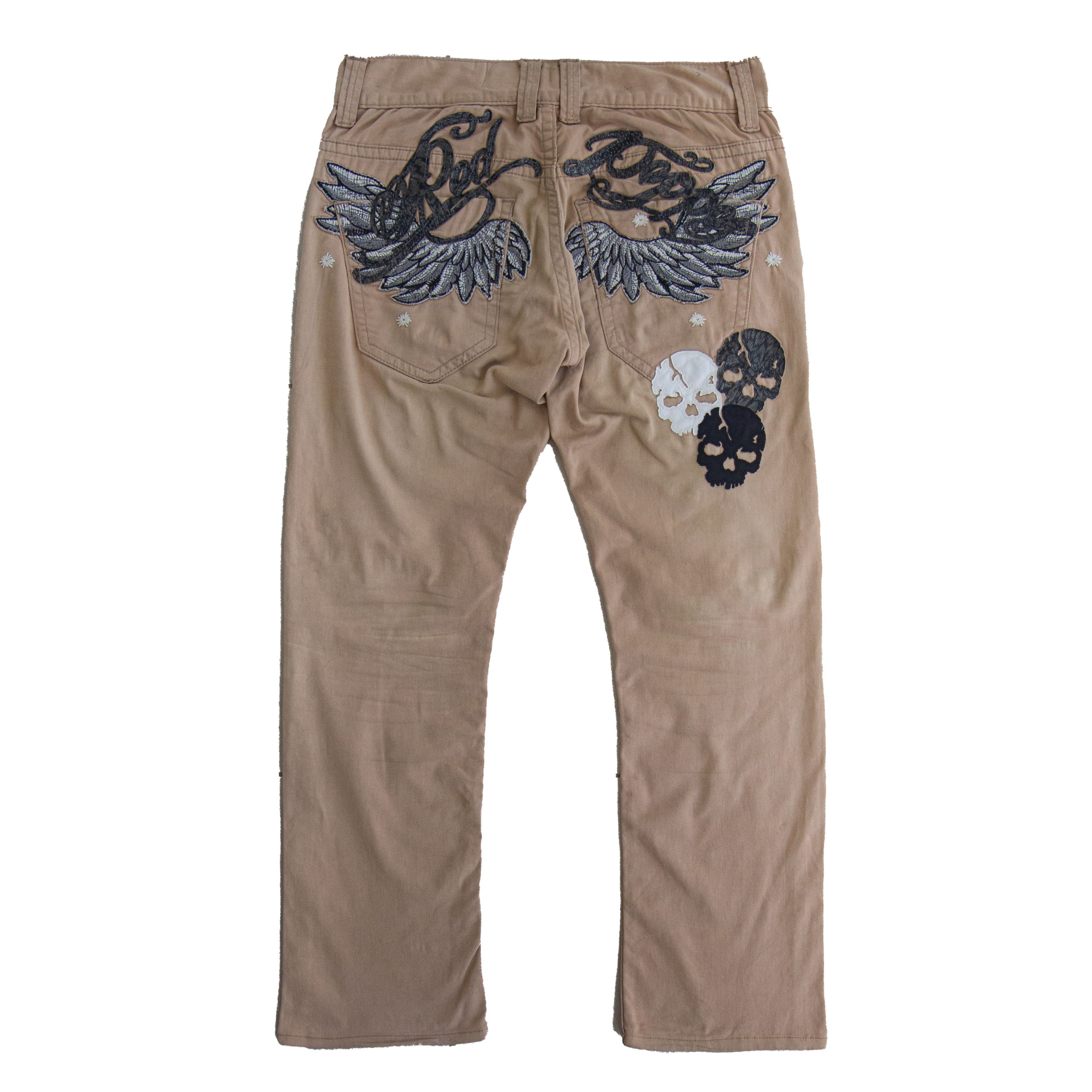 Japanese Brand Red Pepper Wings and Skulls Size US 34 / EU 50 - 1 Thumbnail