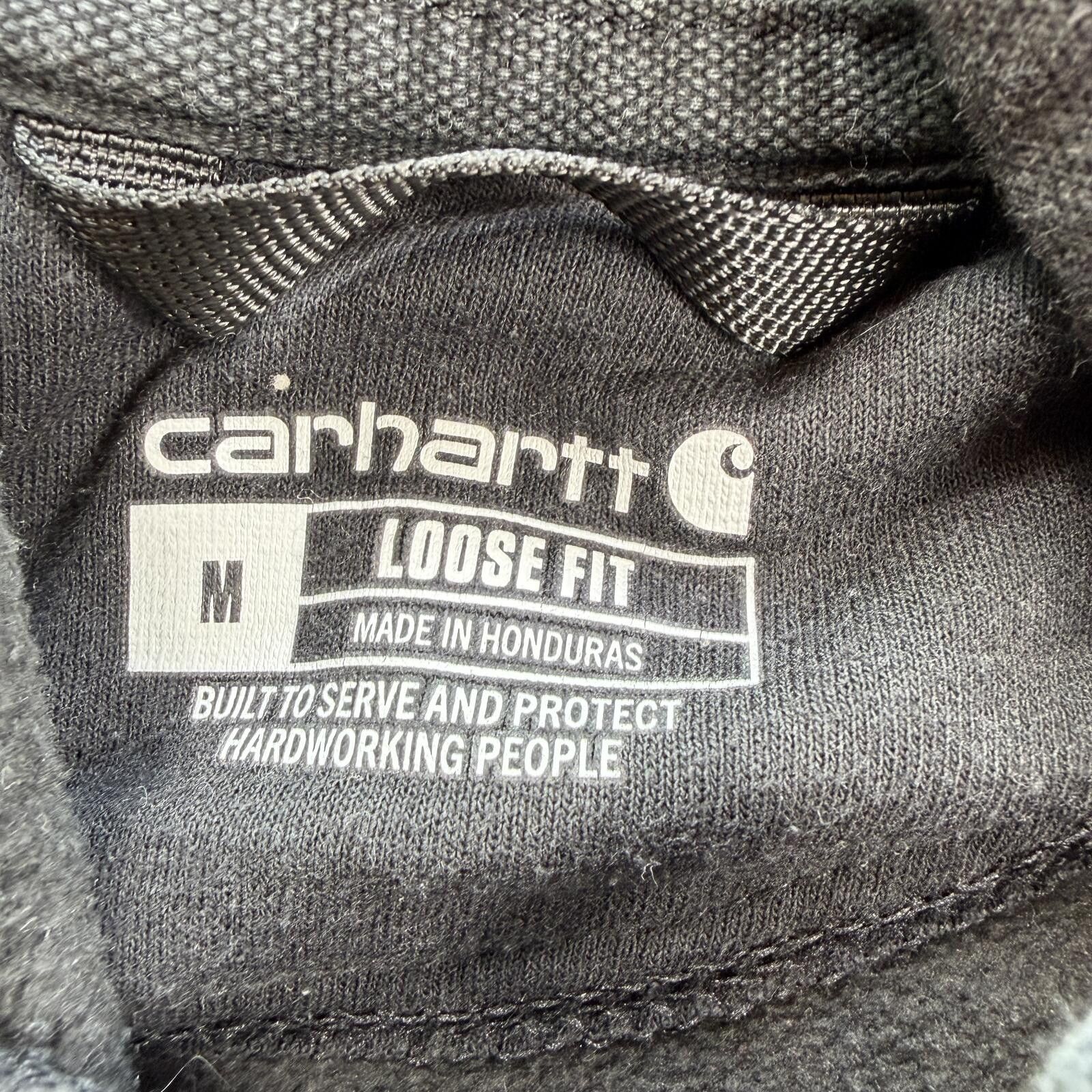 Carhartt Carhartt K288 Black Sleeve Logo Hoodie Loose Fit Workwear M Size US M / EU 48-50 / 2 - 4 Thumbnail