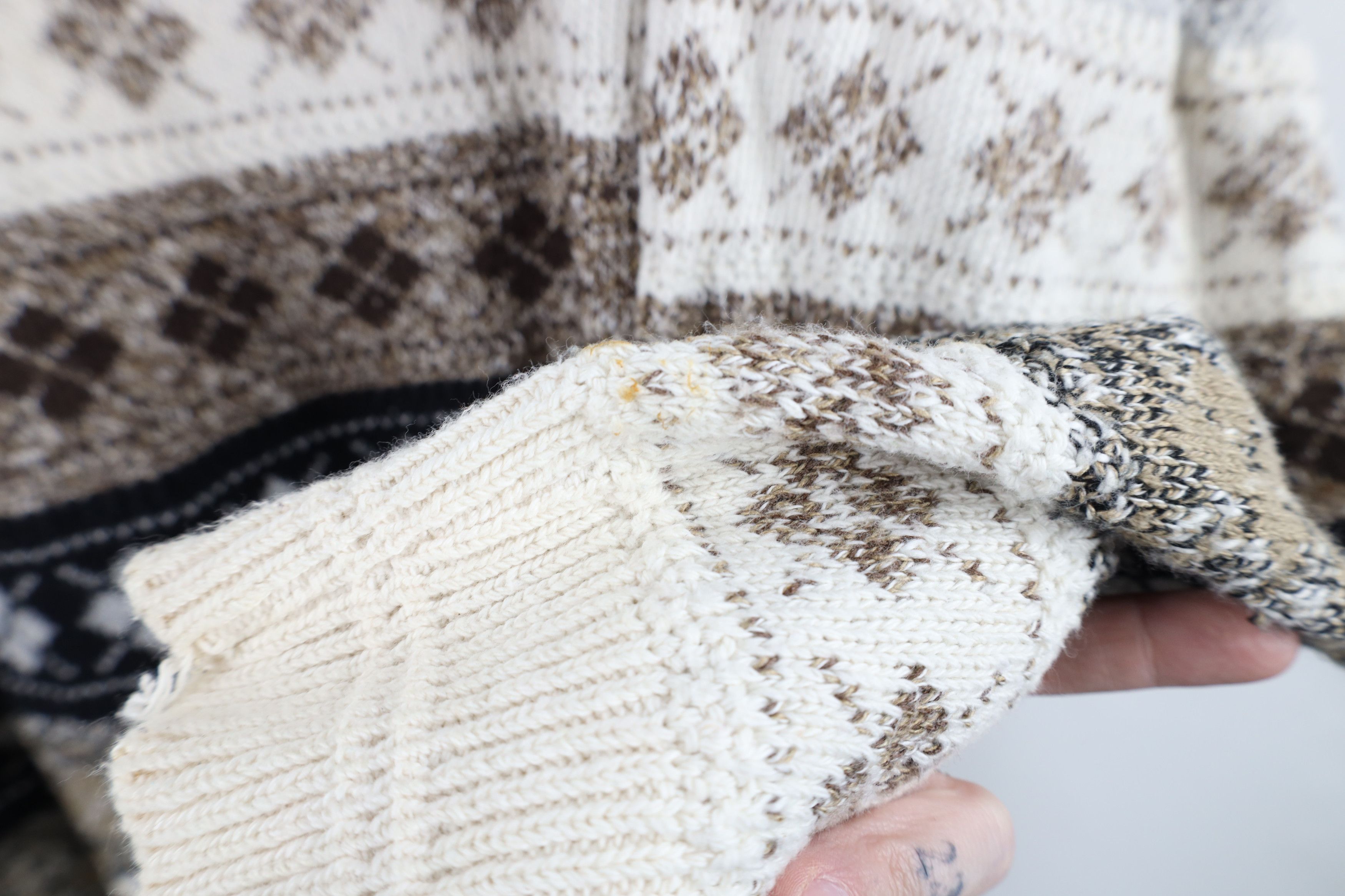 Vintage Vintage 90s Streetwear Knit Fair Isle Argyle Sweater USA Size US M / EU 48-50 / 2 - 6 Thumbnail